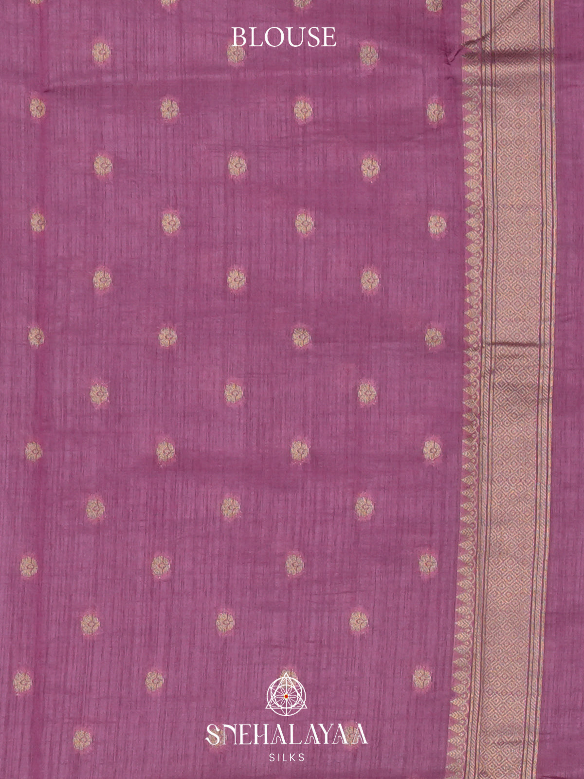 Purple Raw Silk Saree