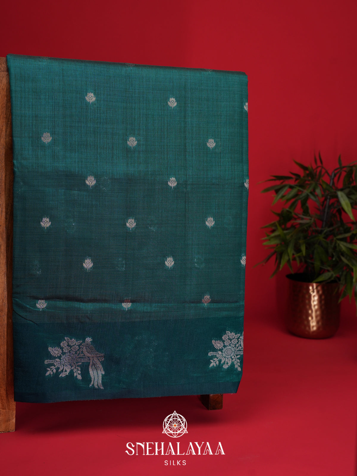 Green Raw Silk Saree