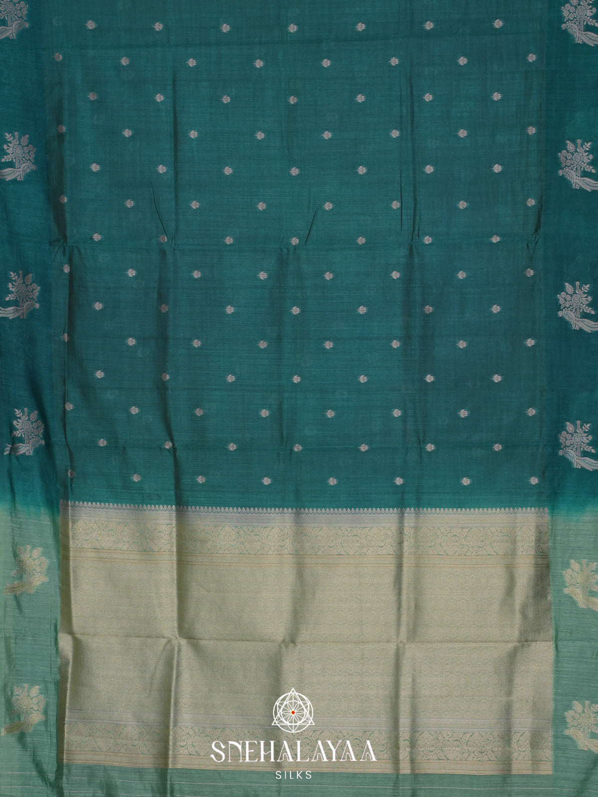 Green Raw Silk Saree