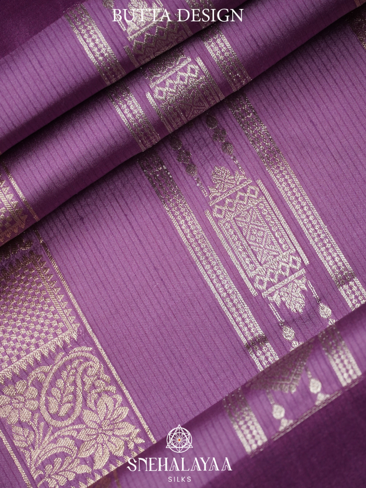 Purple Banaras Silk Saree