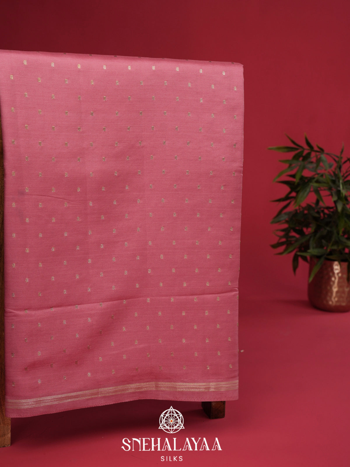 Mauve Banaras Silk Saree