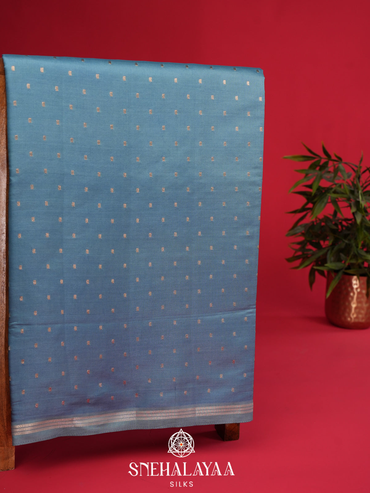 Blue Banaras Silk Saree