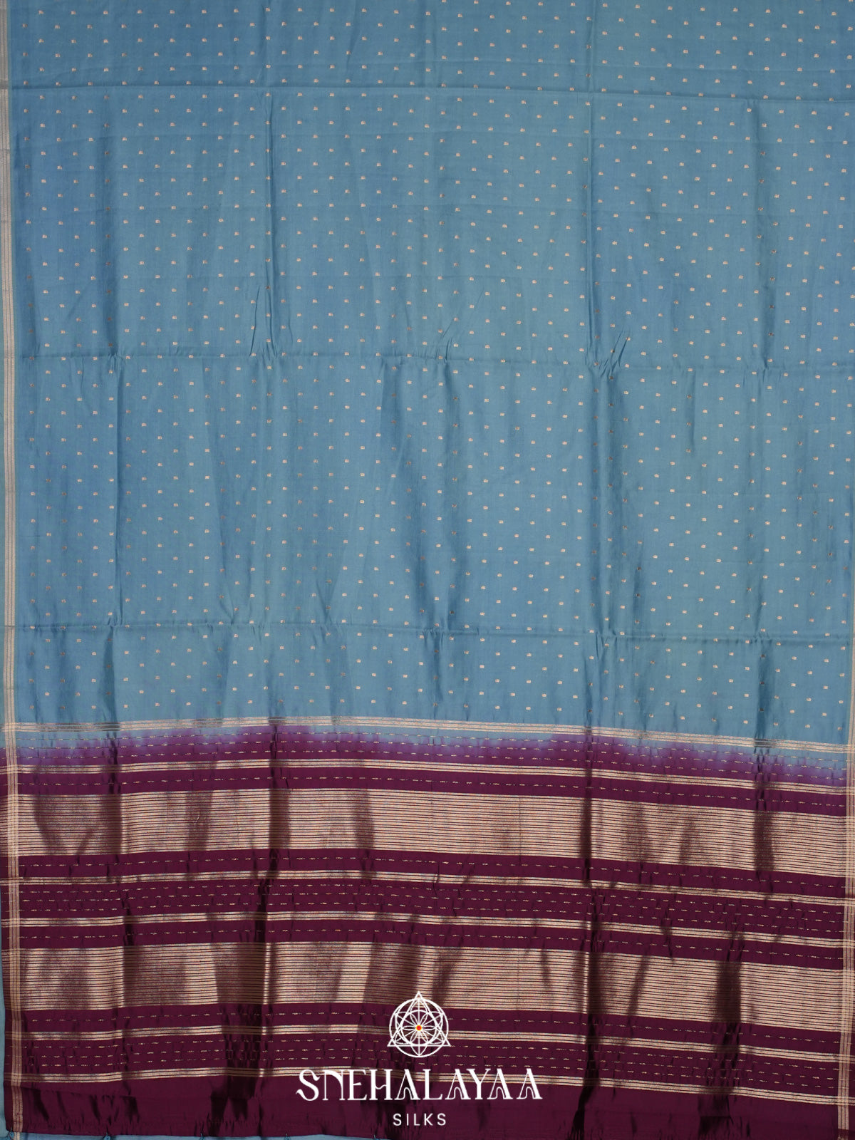 Blue Banaras Silk Saree