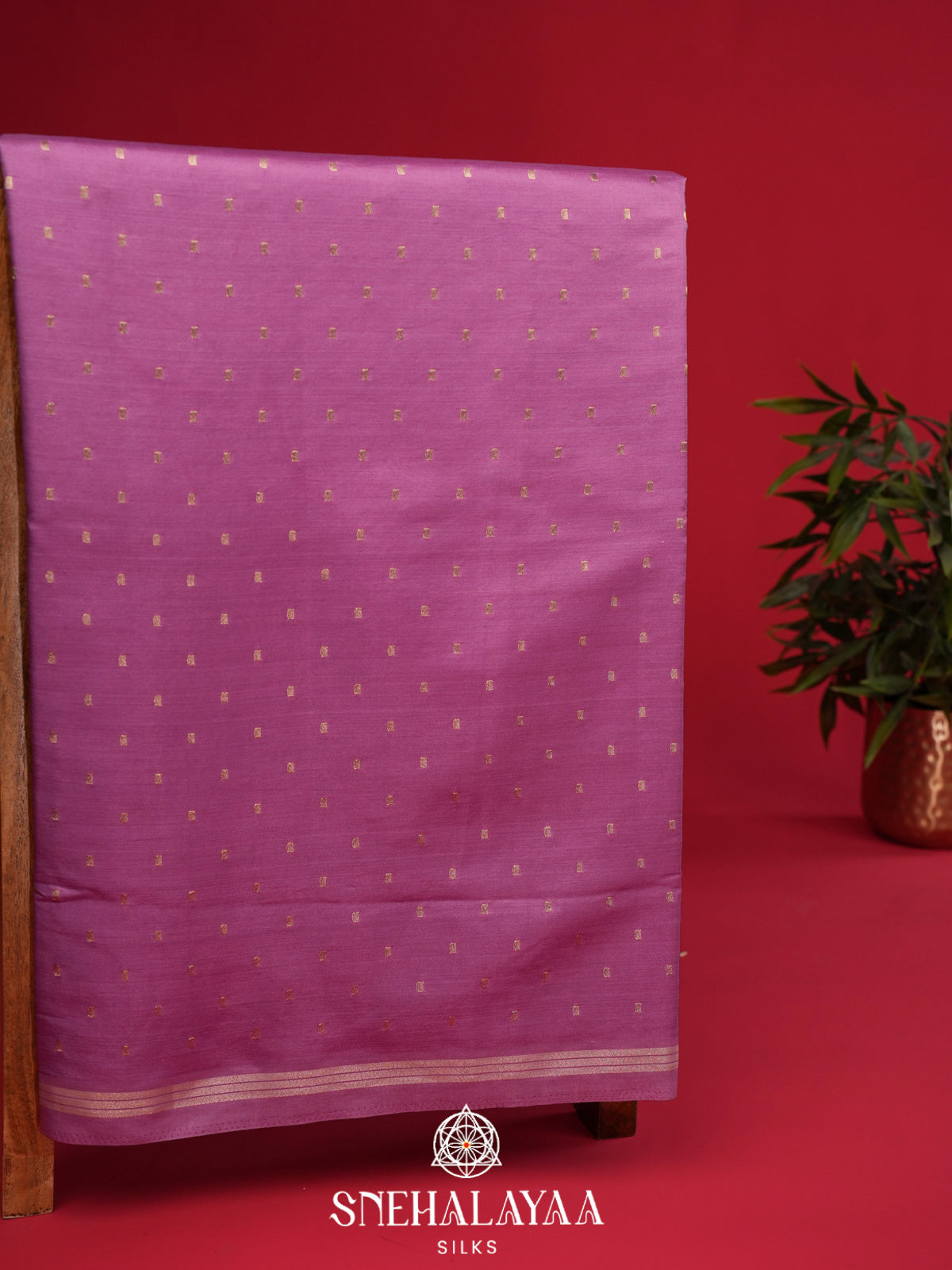 Orchid Pink Banaras Silk Saree