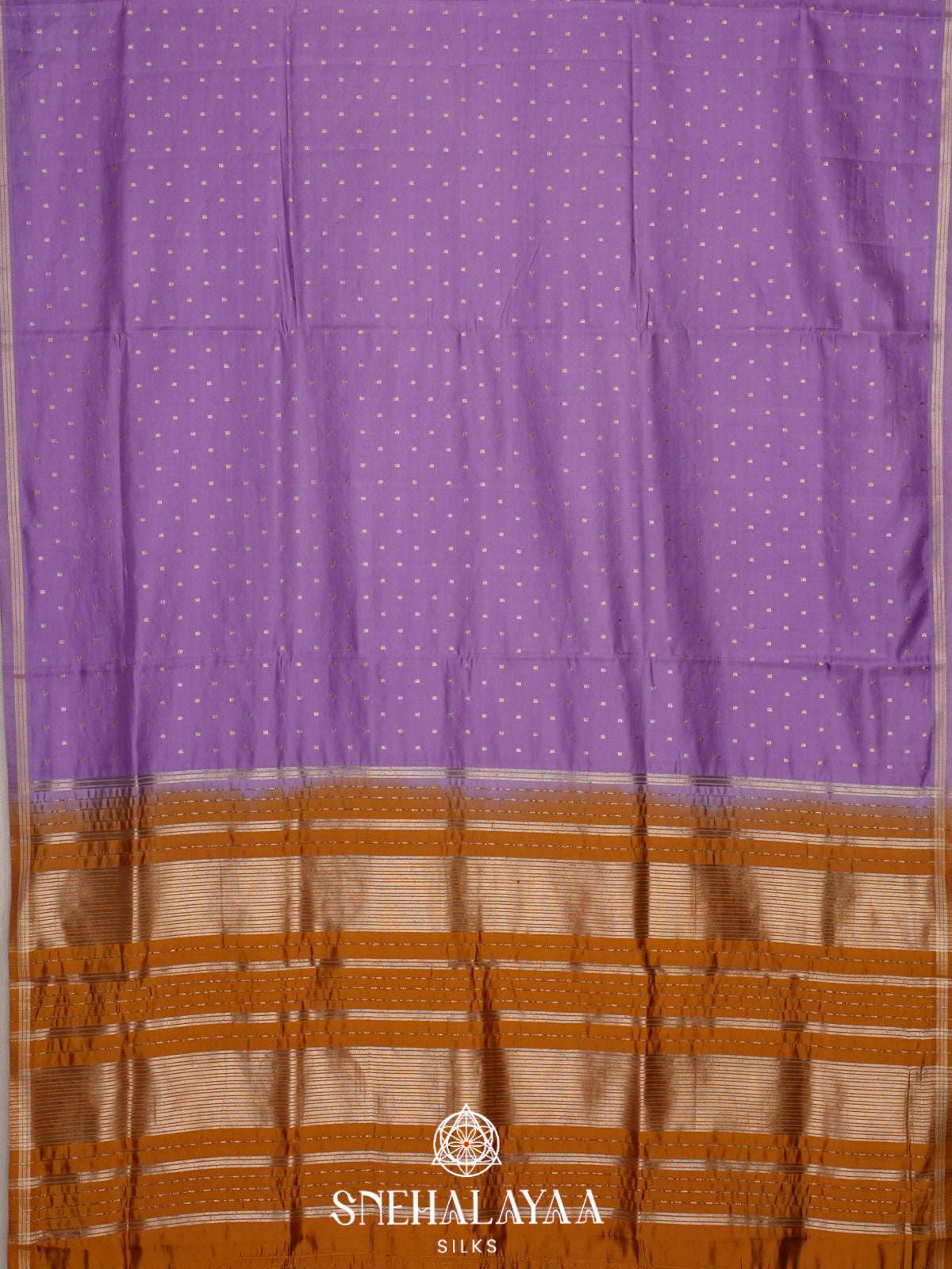 Lilac Banaras Silk Saree