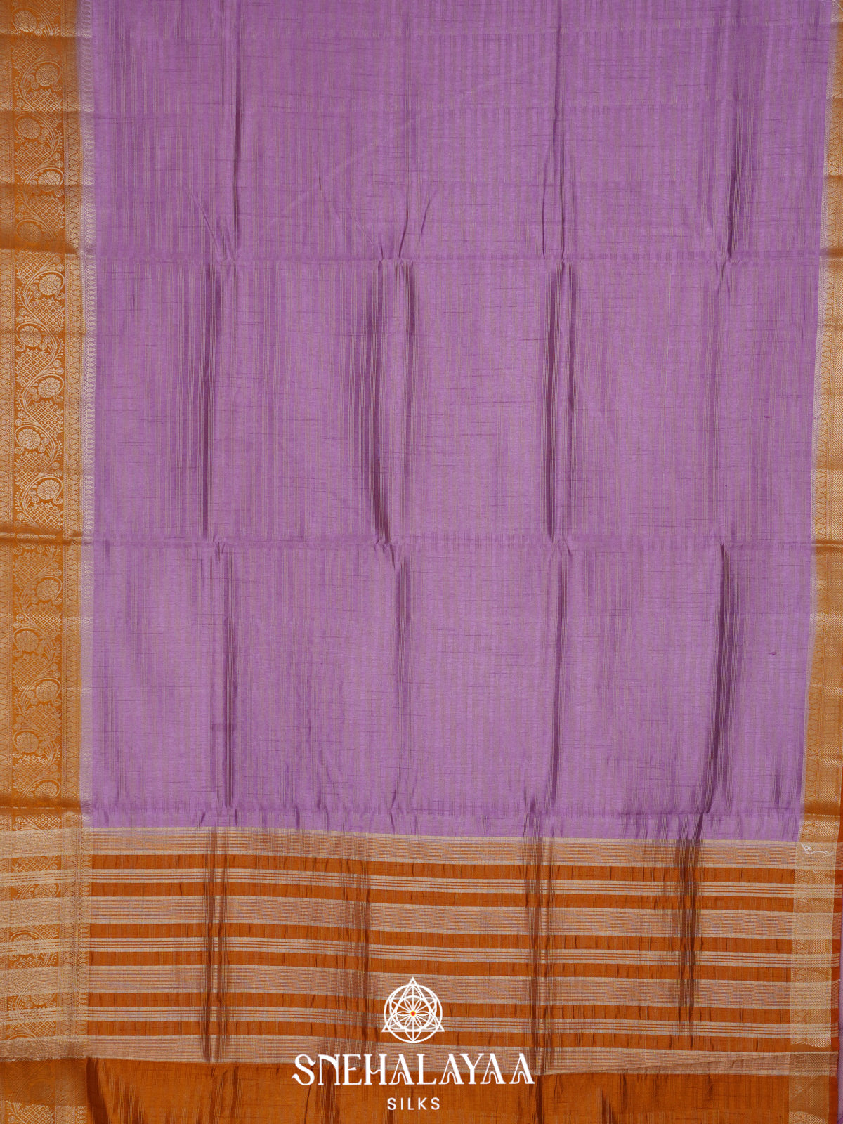 Lavender Banaras Silk Saree