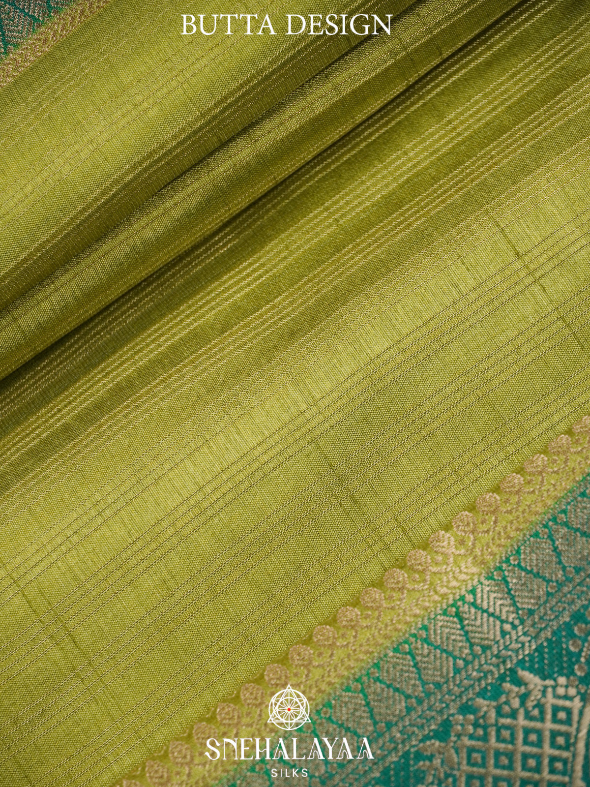Sage Green Banaras Silk Saree