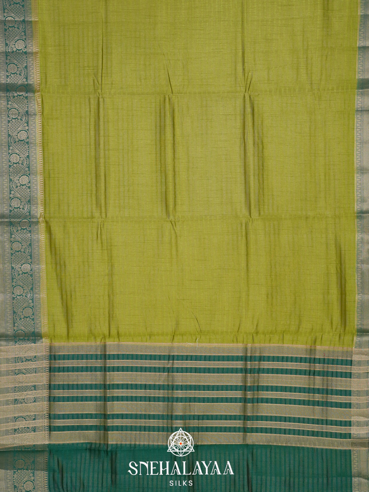 Sage Green Banaras Silk Saree