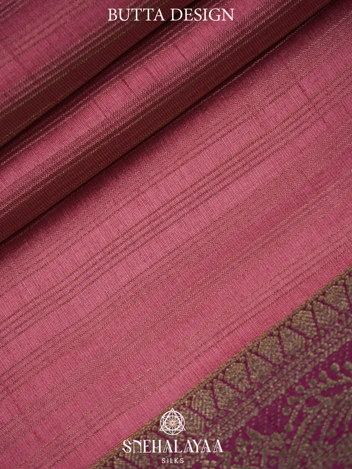 Dusty Mauve Banaras Silk Saree