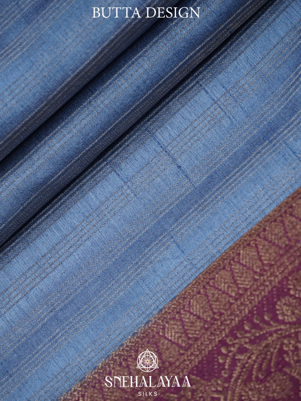 Blue Banaras Silk Saree