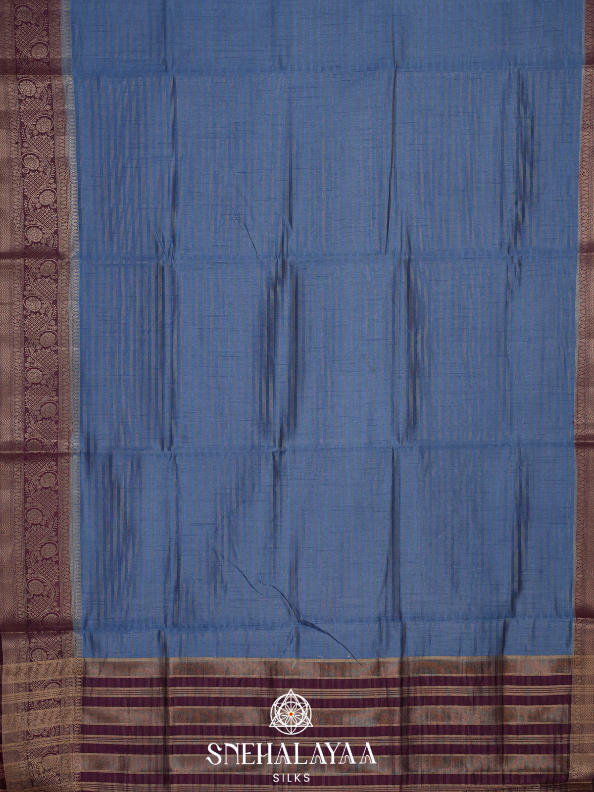 Blue Banaras Silk Saree