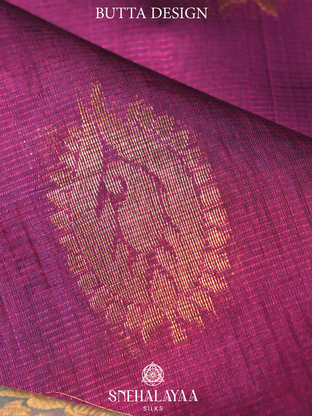 Wine Purple Kuppadam Silk Cotton Saree with Sea Green Border