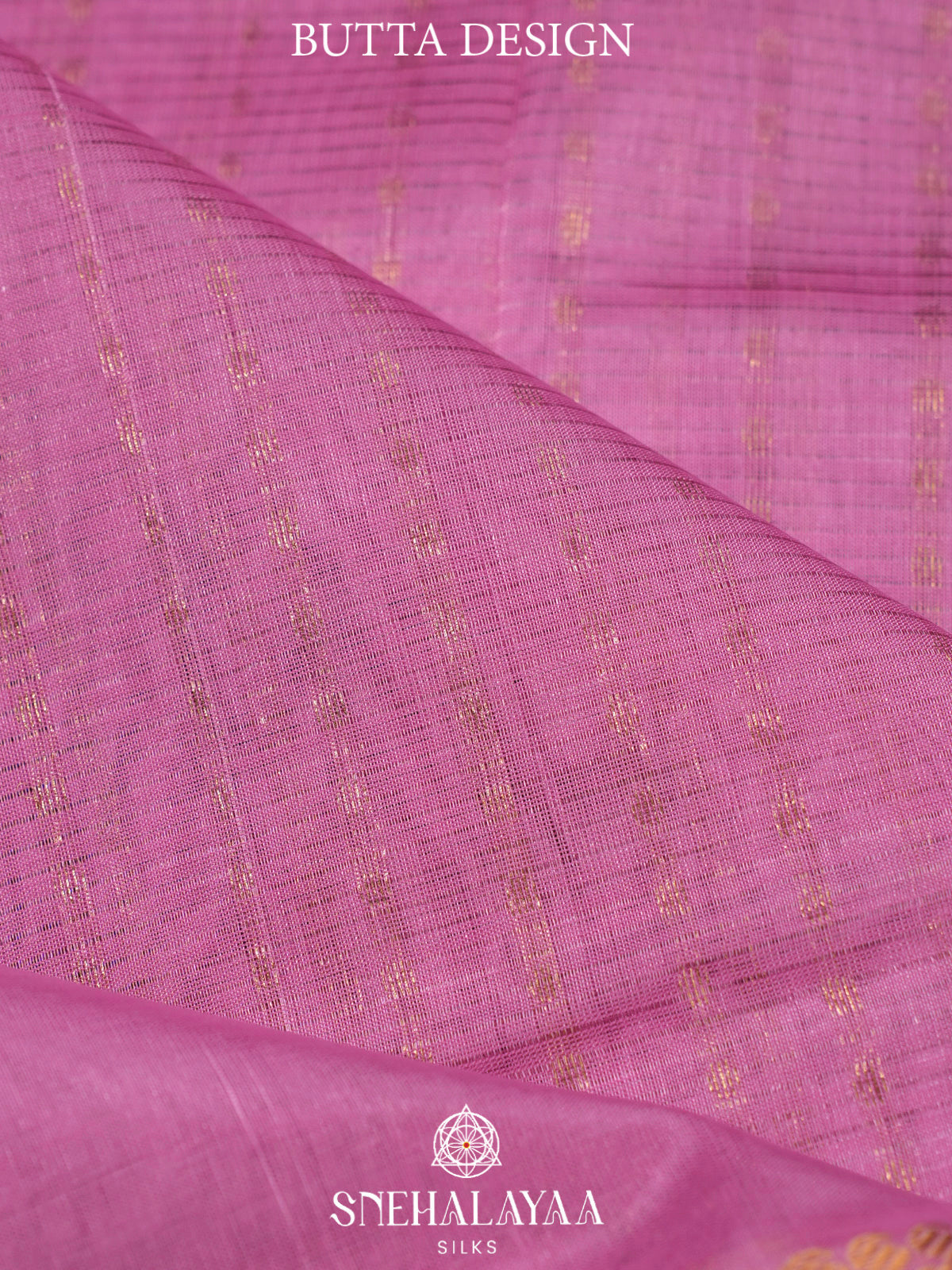 Pink Kuppadam Silk Cotton Saree with Purple Floral Zari Border