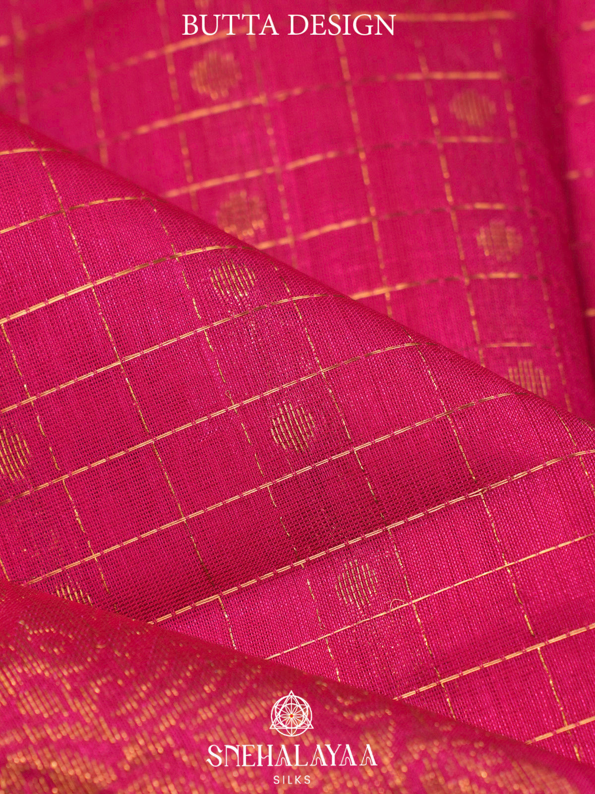 Ruby Red Kuppadam Silk Cotton Saree with Peacock Zari Border