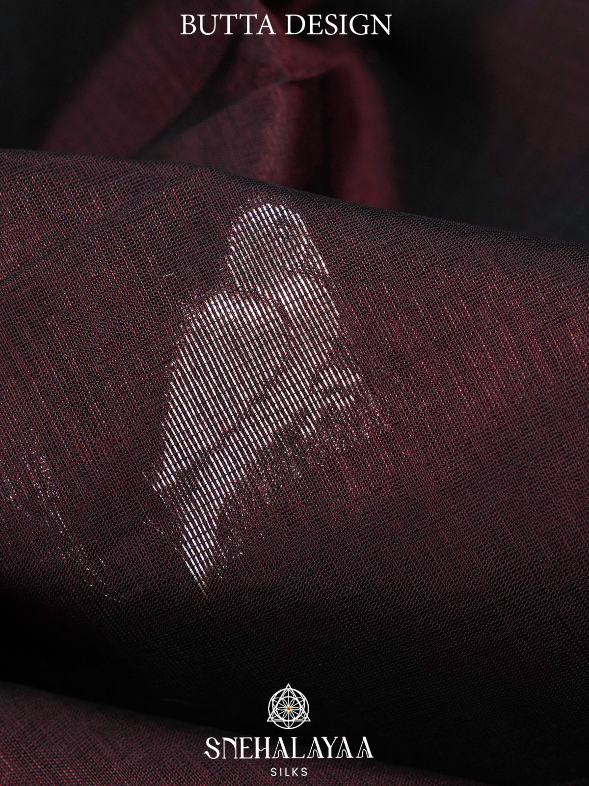 Coffee Brown Kuppadam Silk Cotton Saree with Silver Zari Border