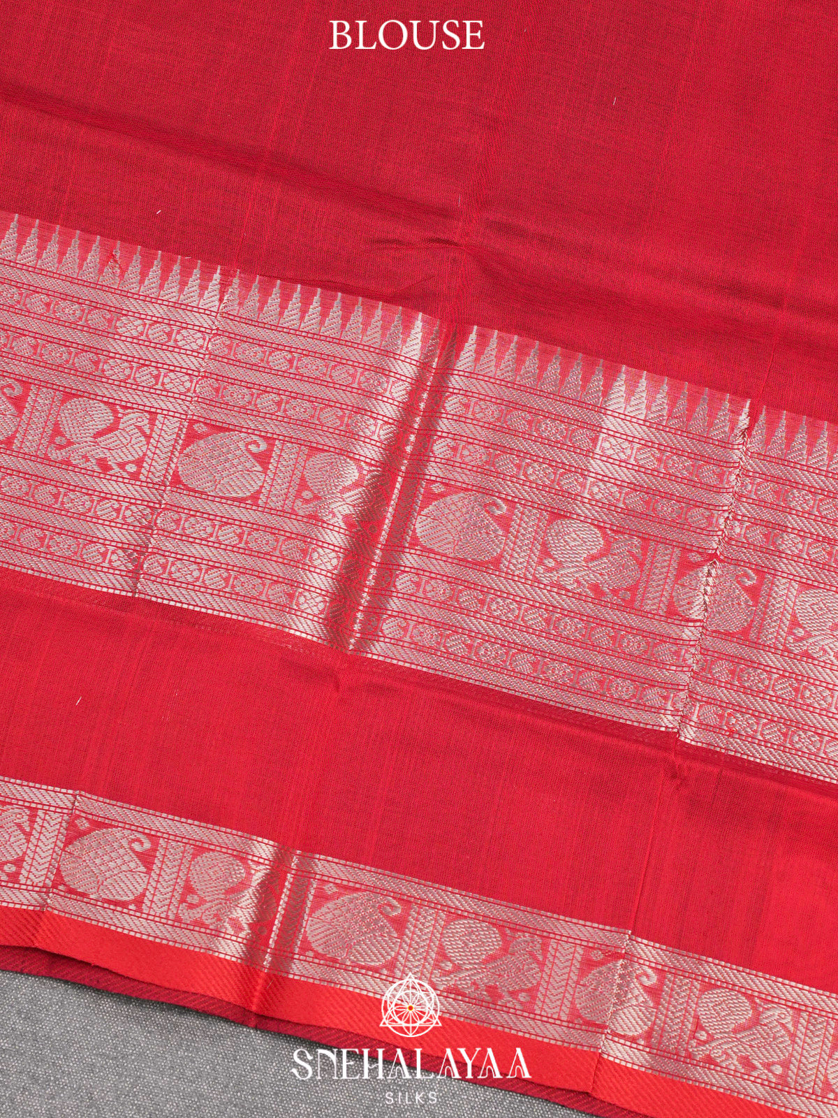 Coffee Brown Kuppadam Silk Cotton Saree with Silver Zari Border