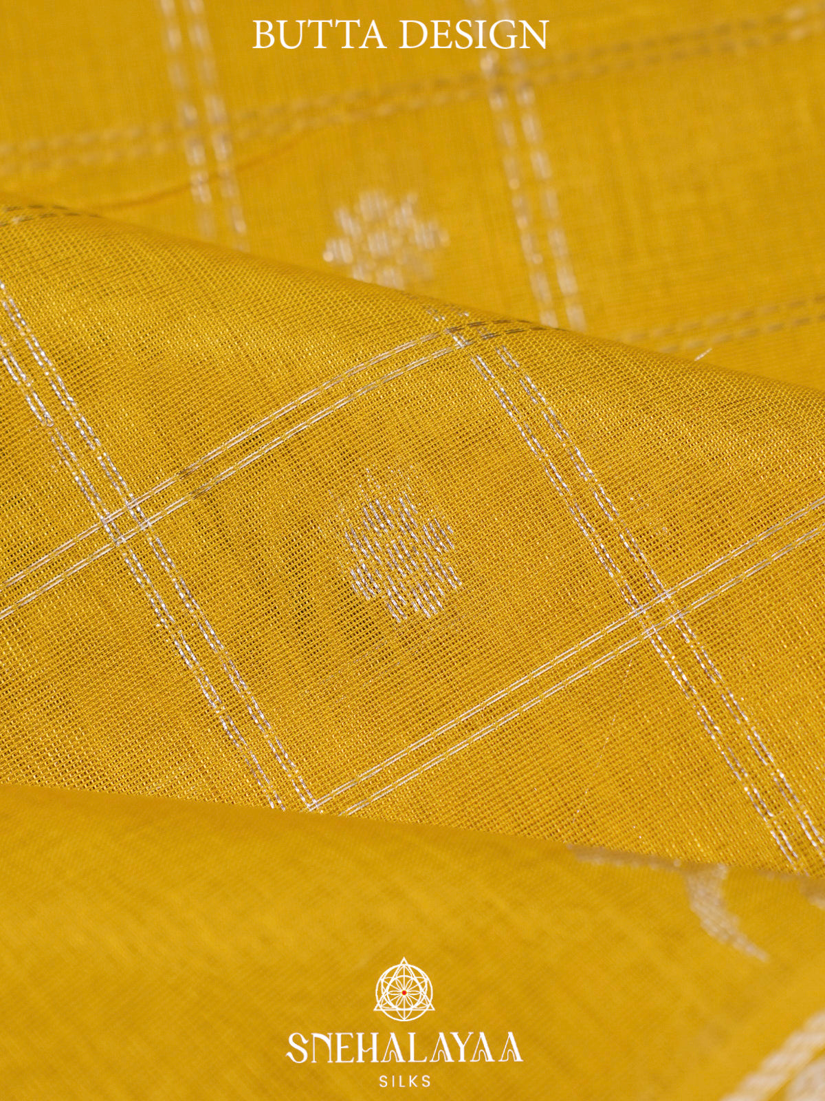 Yellow Kuppadam Silk Cotton Saree with Peacock Zari Border