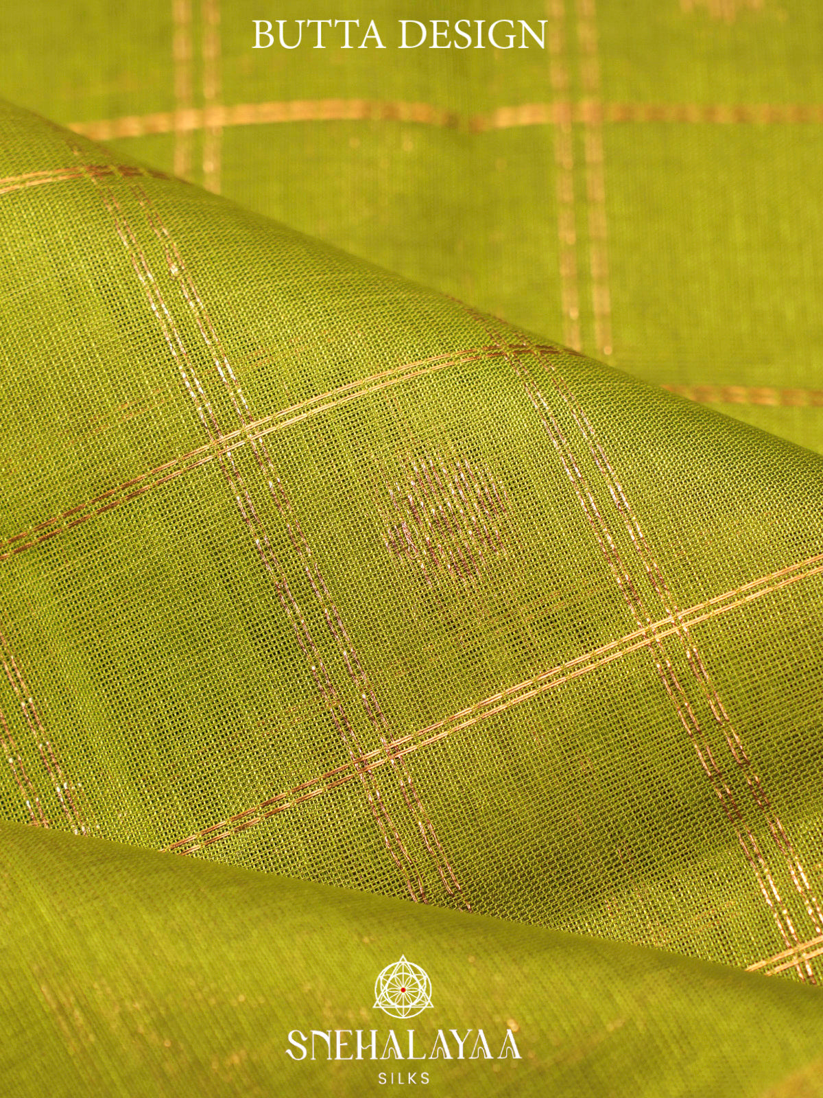 Parrot Green Kuppadam Silk Cotton Saree with Elephant Zari Border
