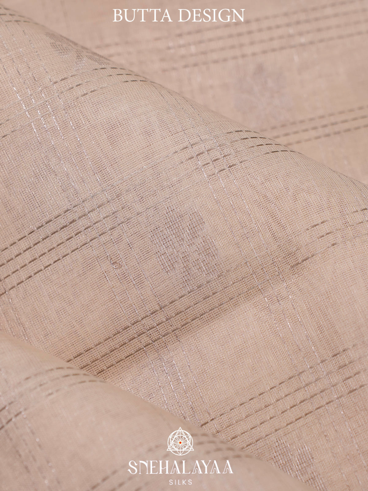 Cream Kuppadam Silk Cotton Saree with Silver Zari Border