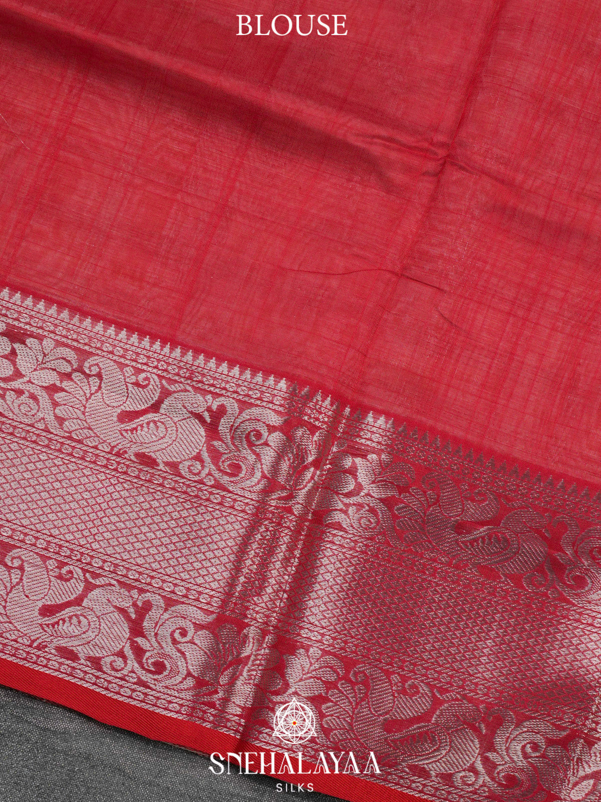 Cream Kuppadam Silk Cotton Saree with Silver Zari Border