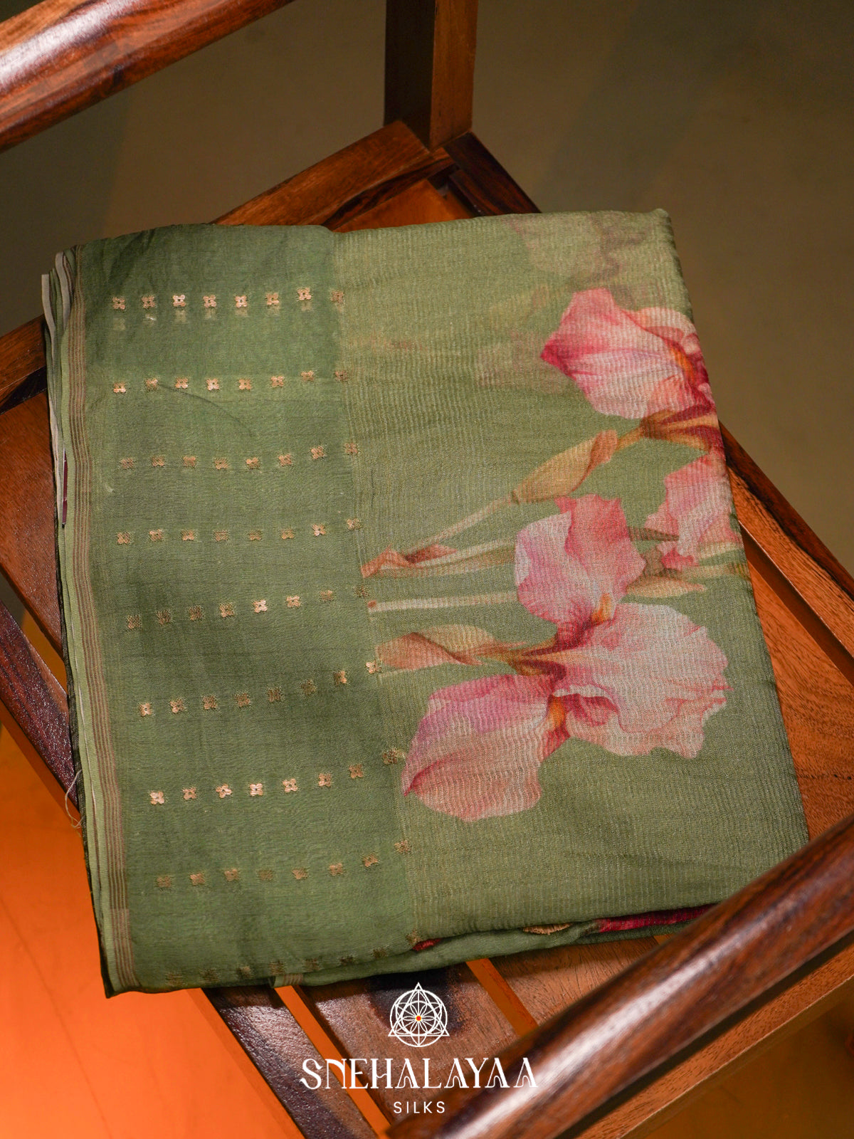 Green  Kora Silk Saree