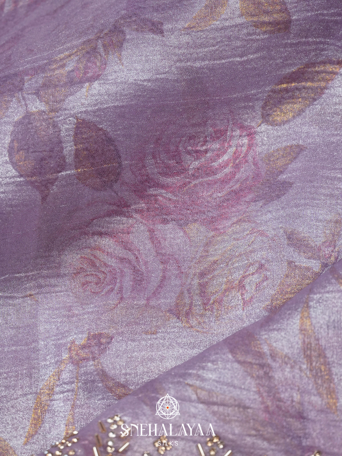 Lavender Designer Saree