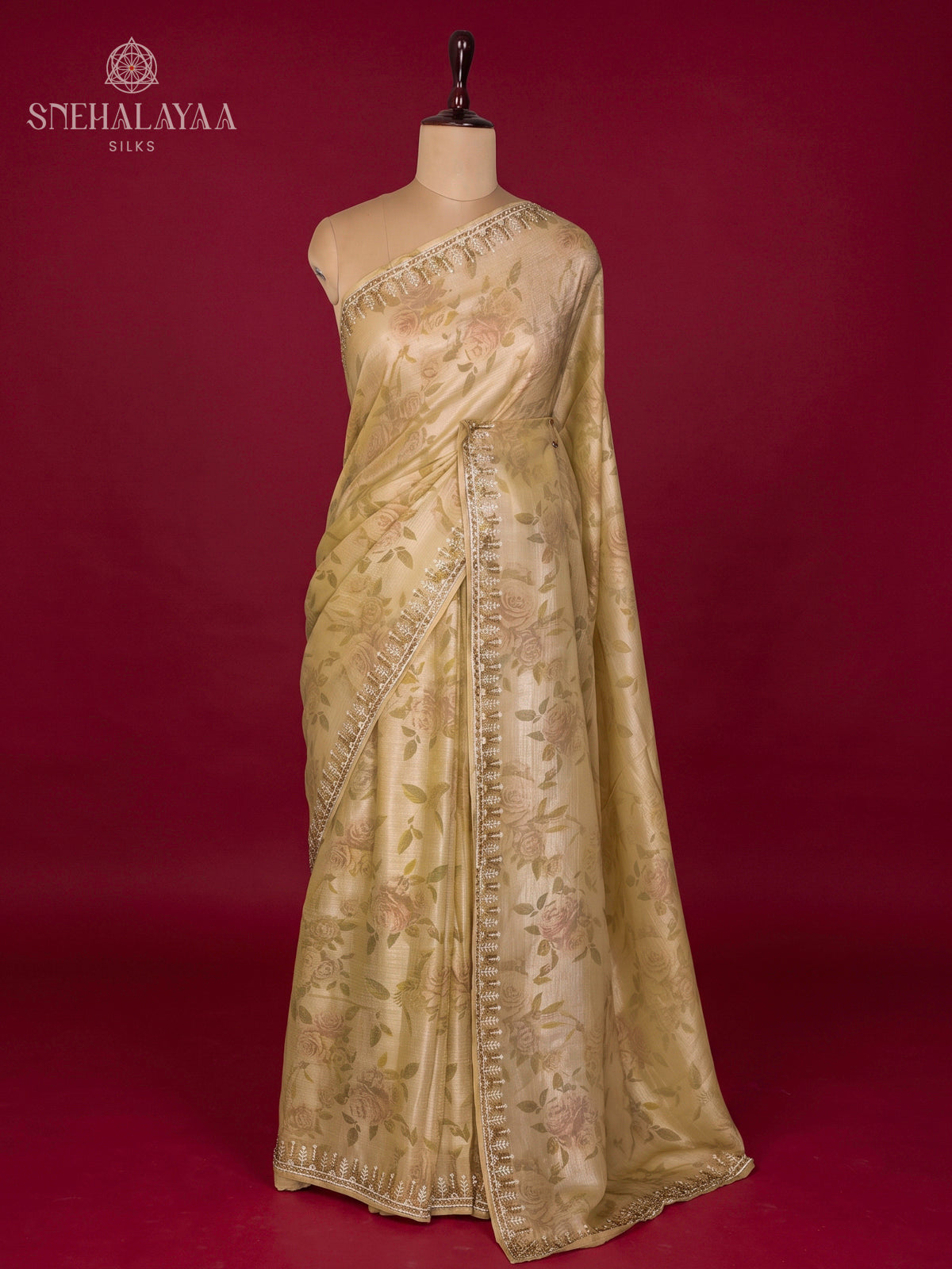 Yellow Designer Saree