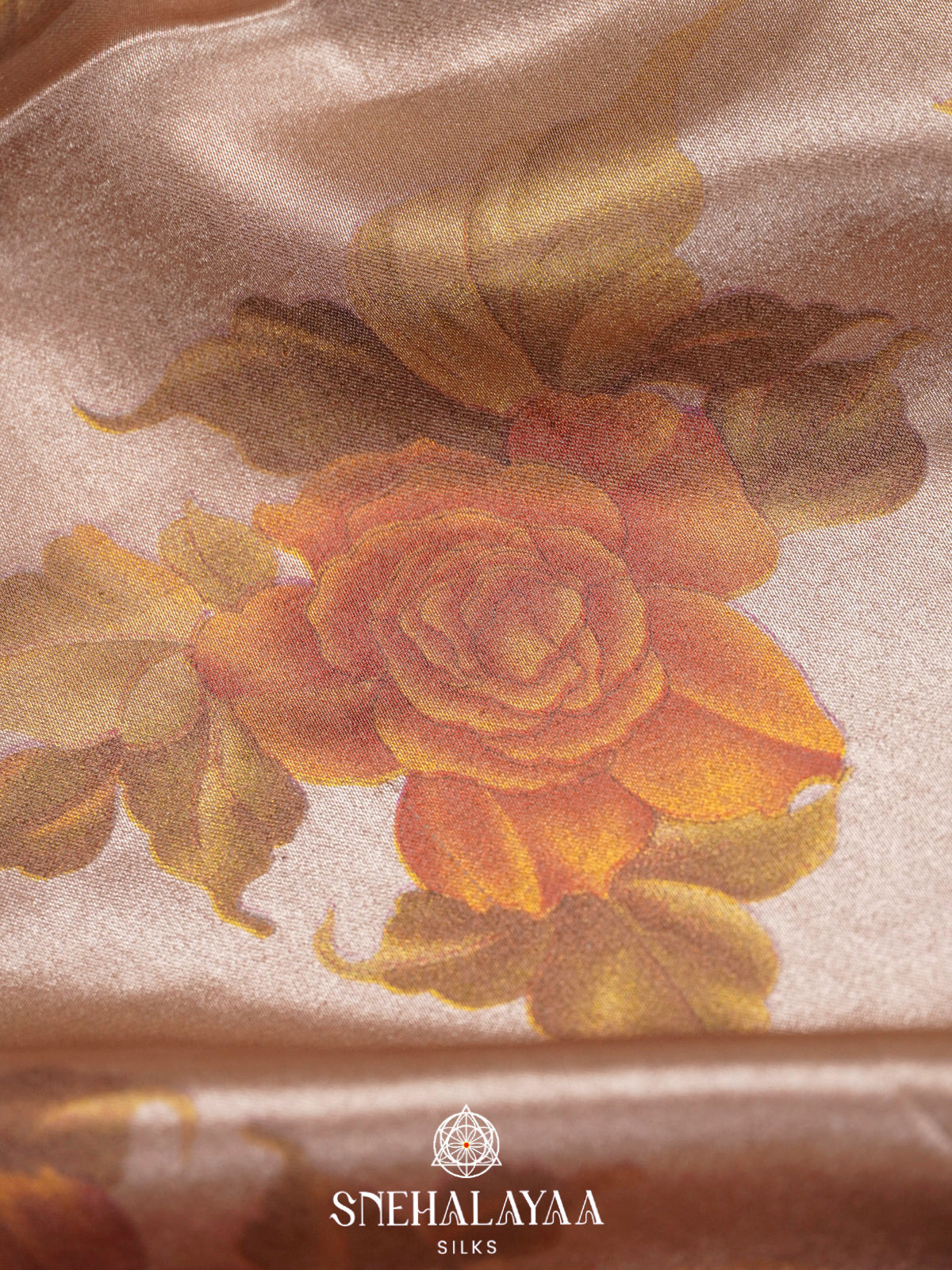 Peach Designer Saree