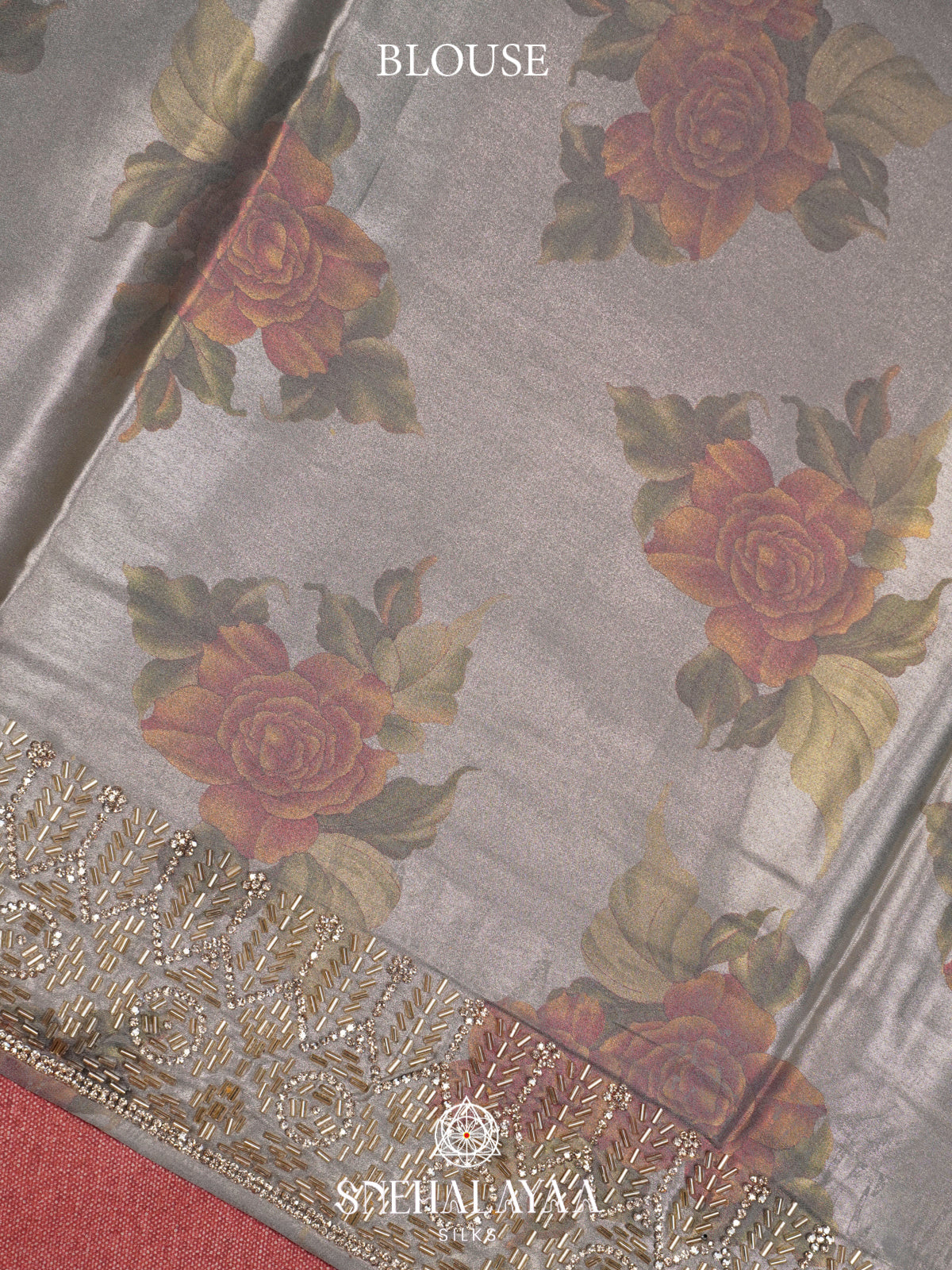 Grey Designer Saree