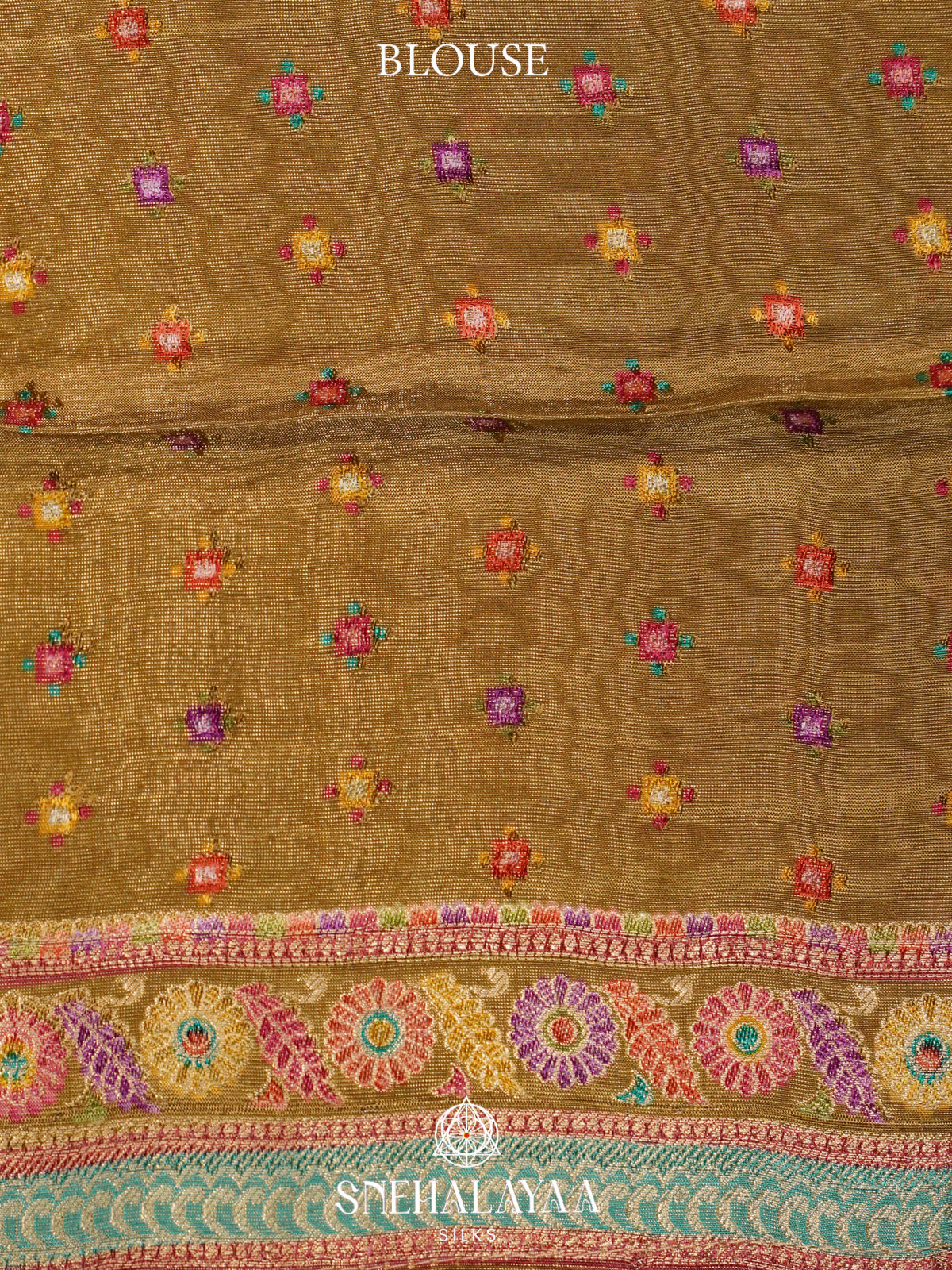 Beige Banaras Saree