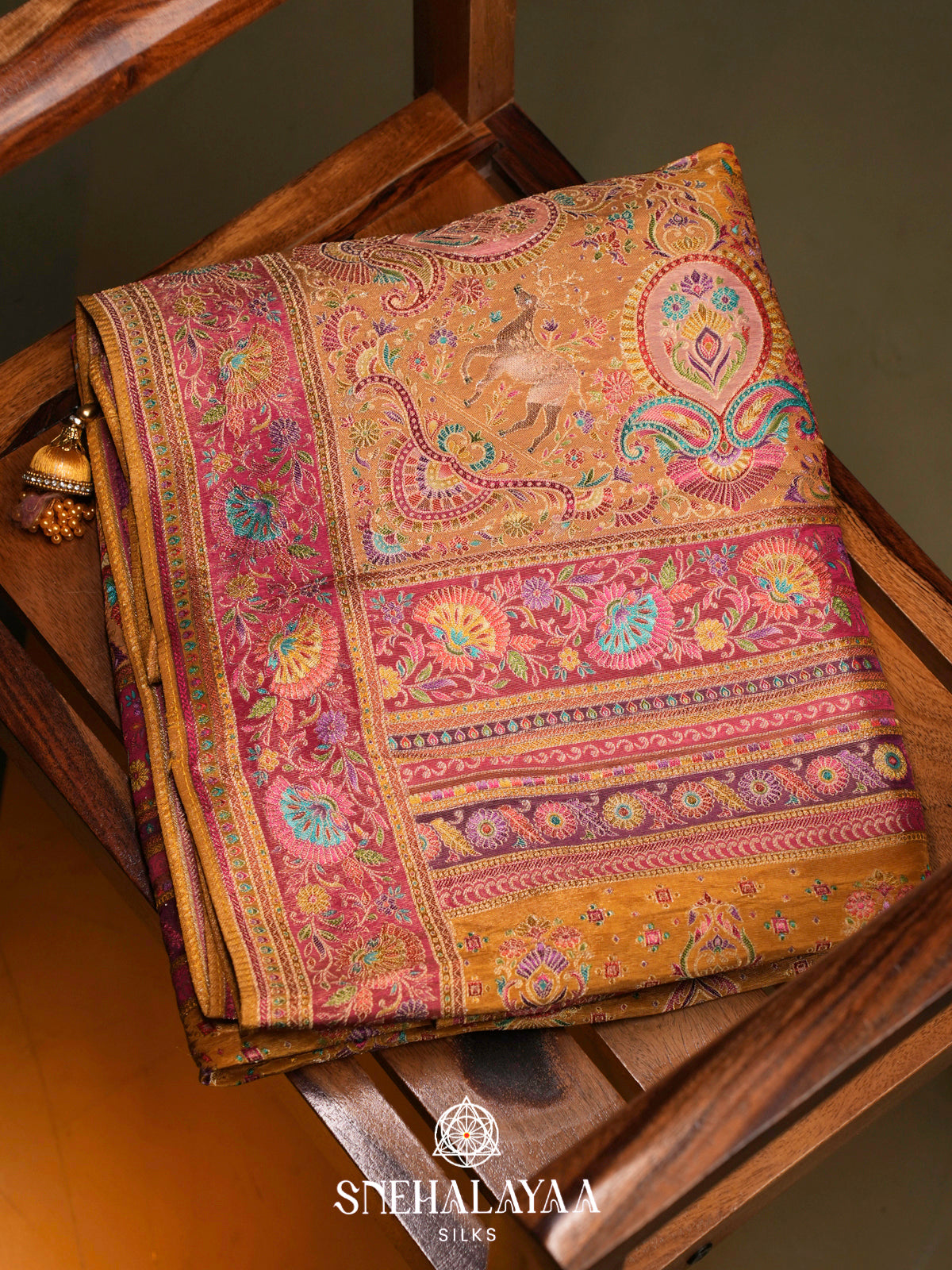Yellow Banaras Saree
