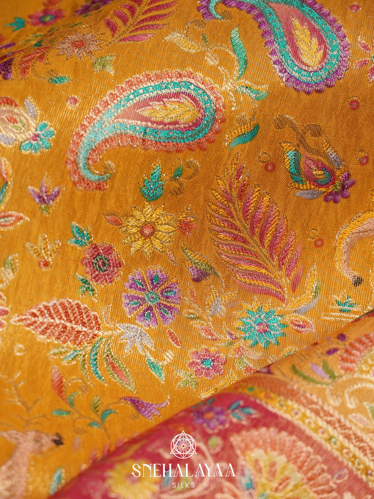 Yellow Banaras Saree
