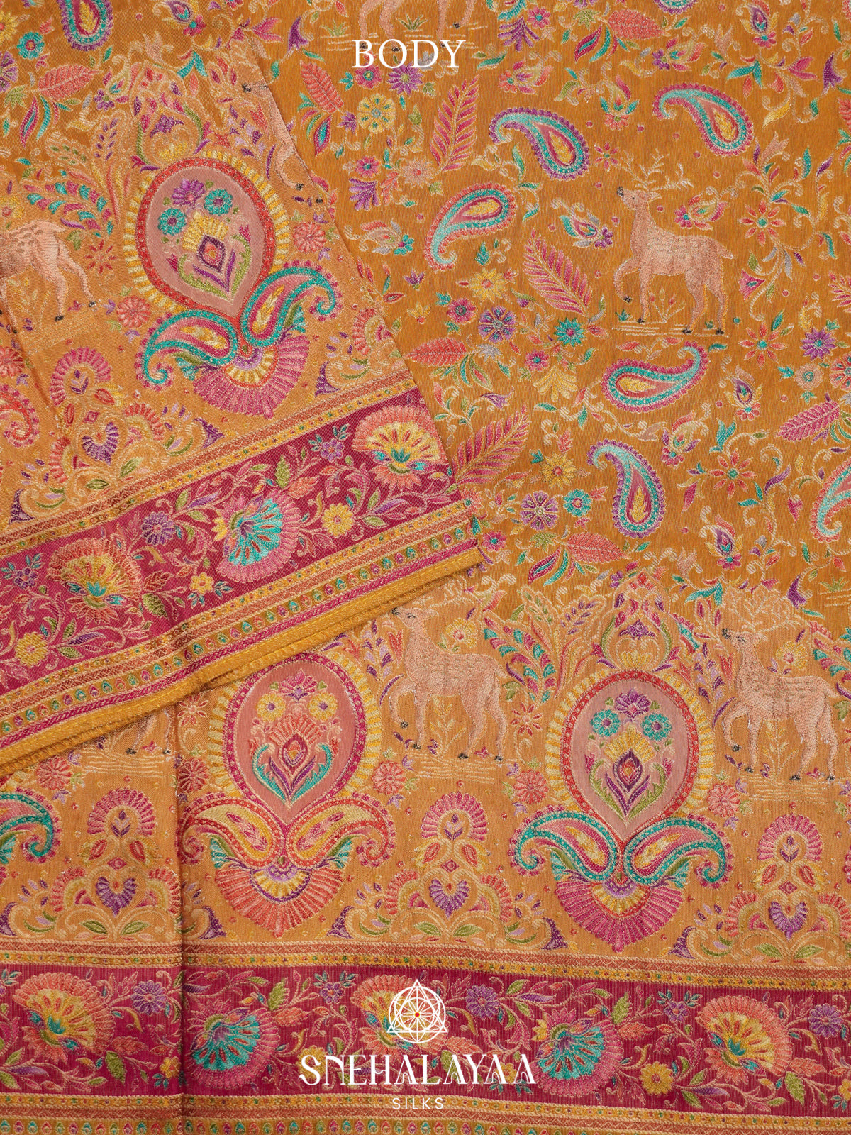Yellow Banaras Saree