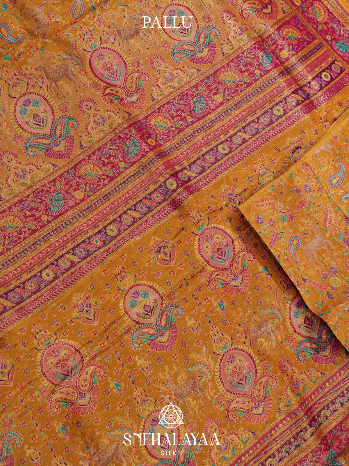Yellow Banaras Saree