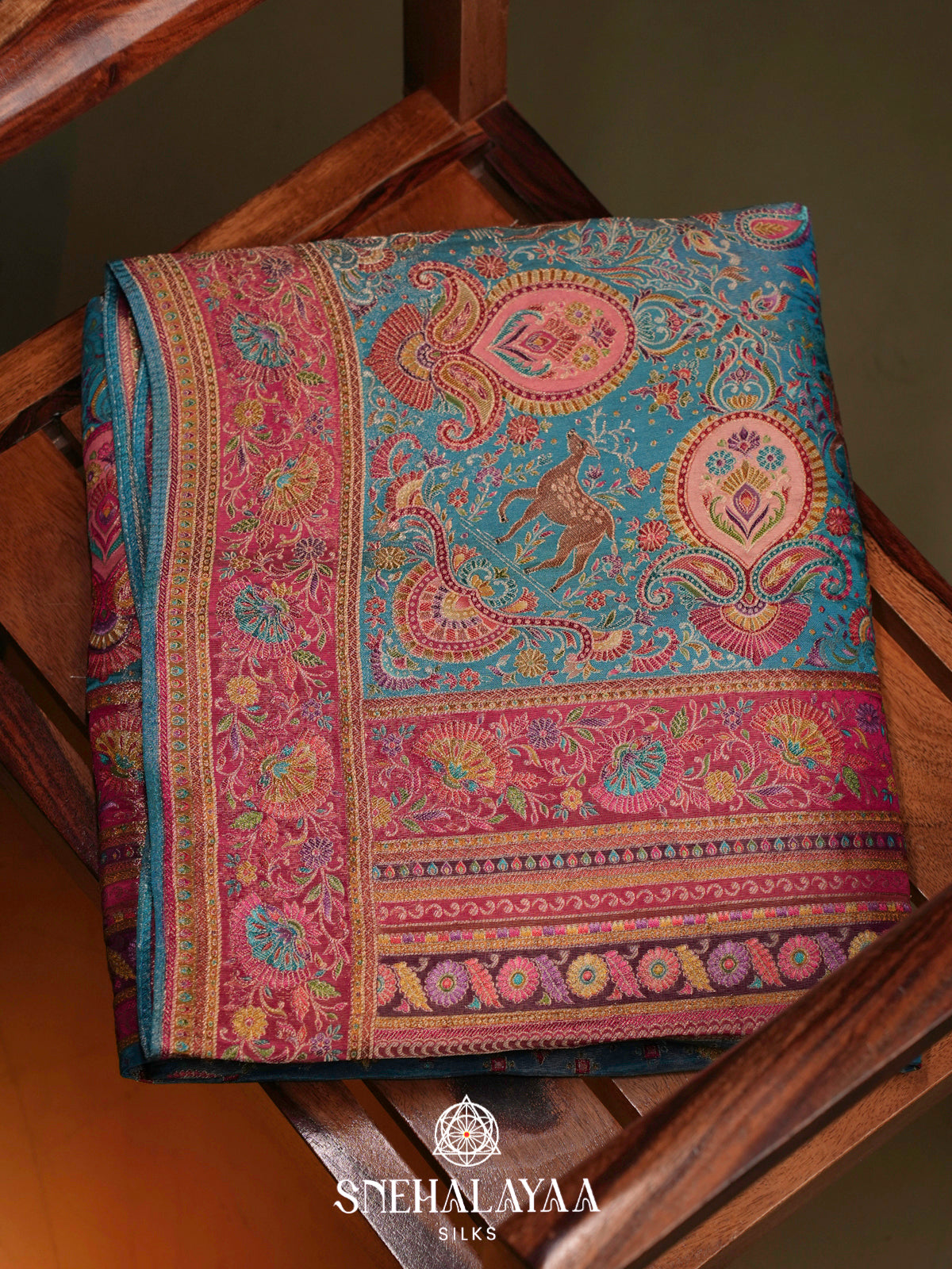 Blue Banaras Saree