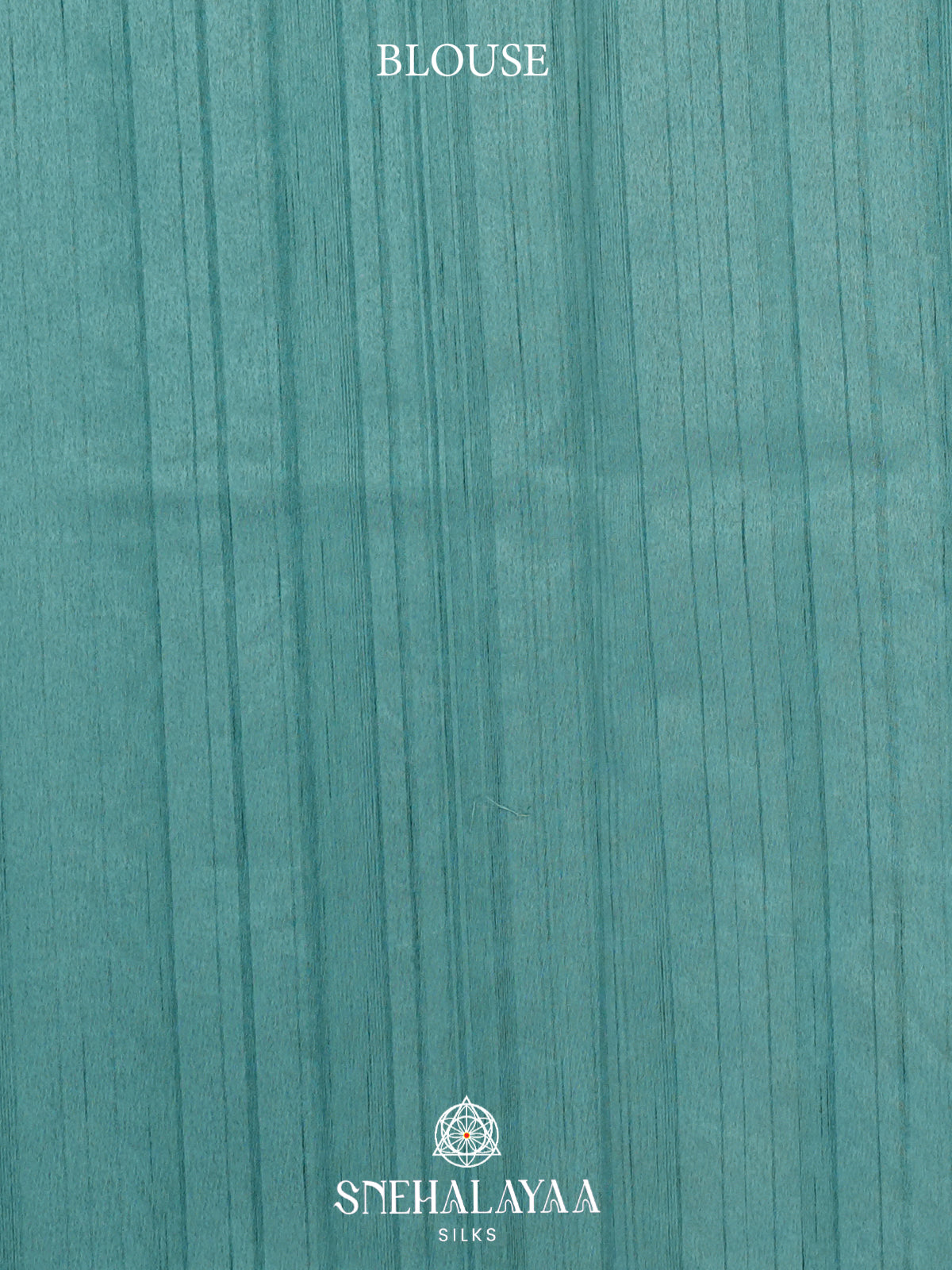 Teal Blue Raw Silk Saree