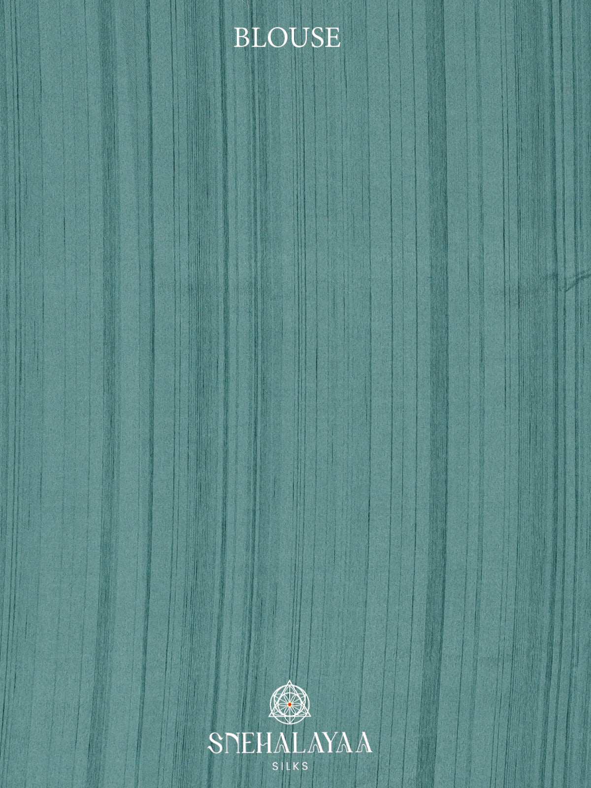 Teal Raw Silk Embroidery Saree
