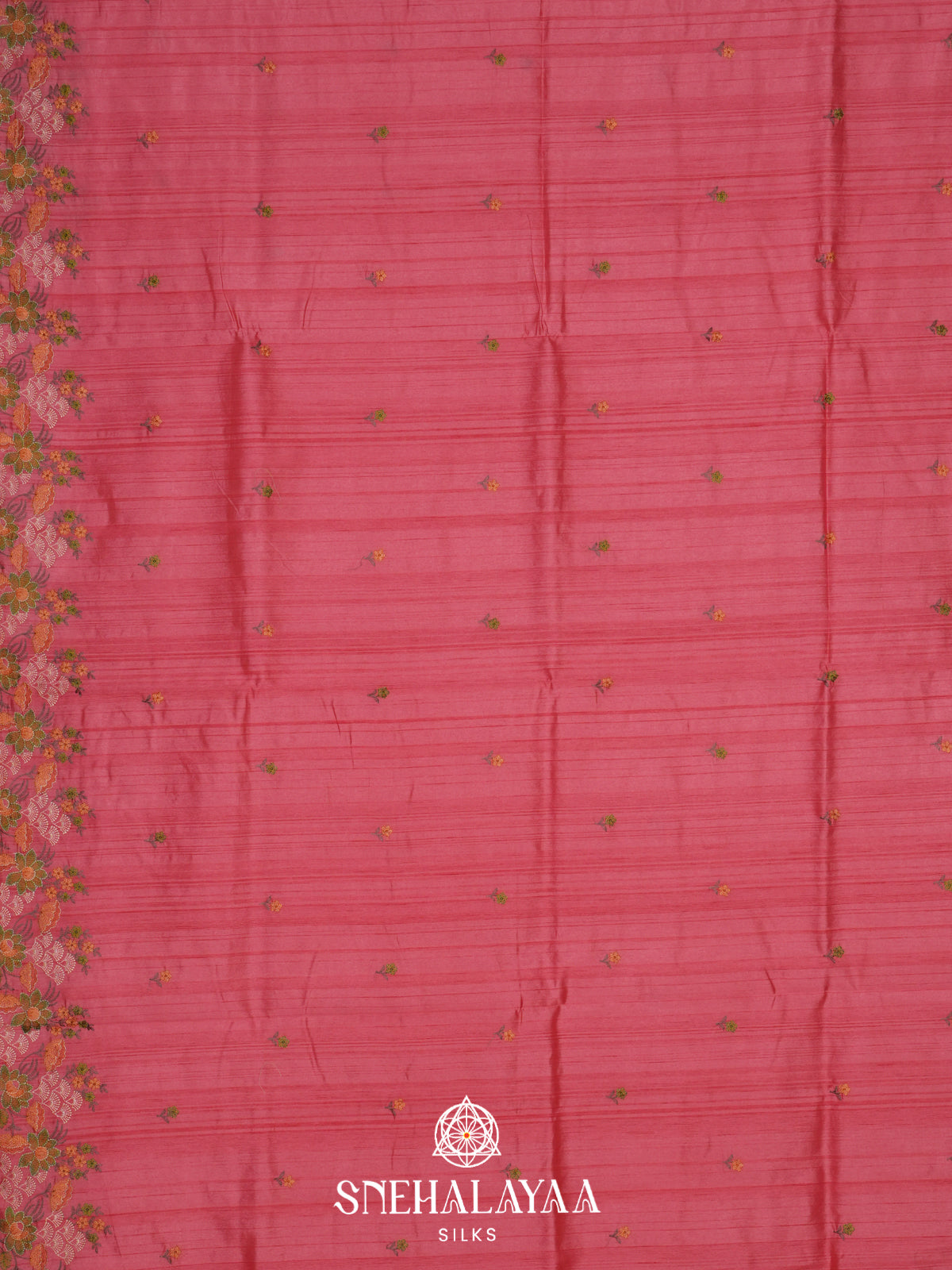 Pink Raw Silk Saree