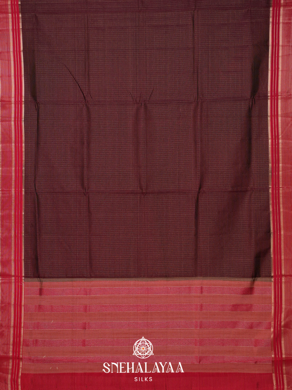 Coffee Brown Raw Silk Saree
