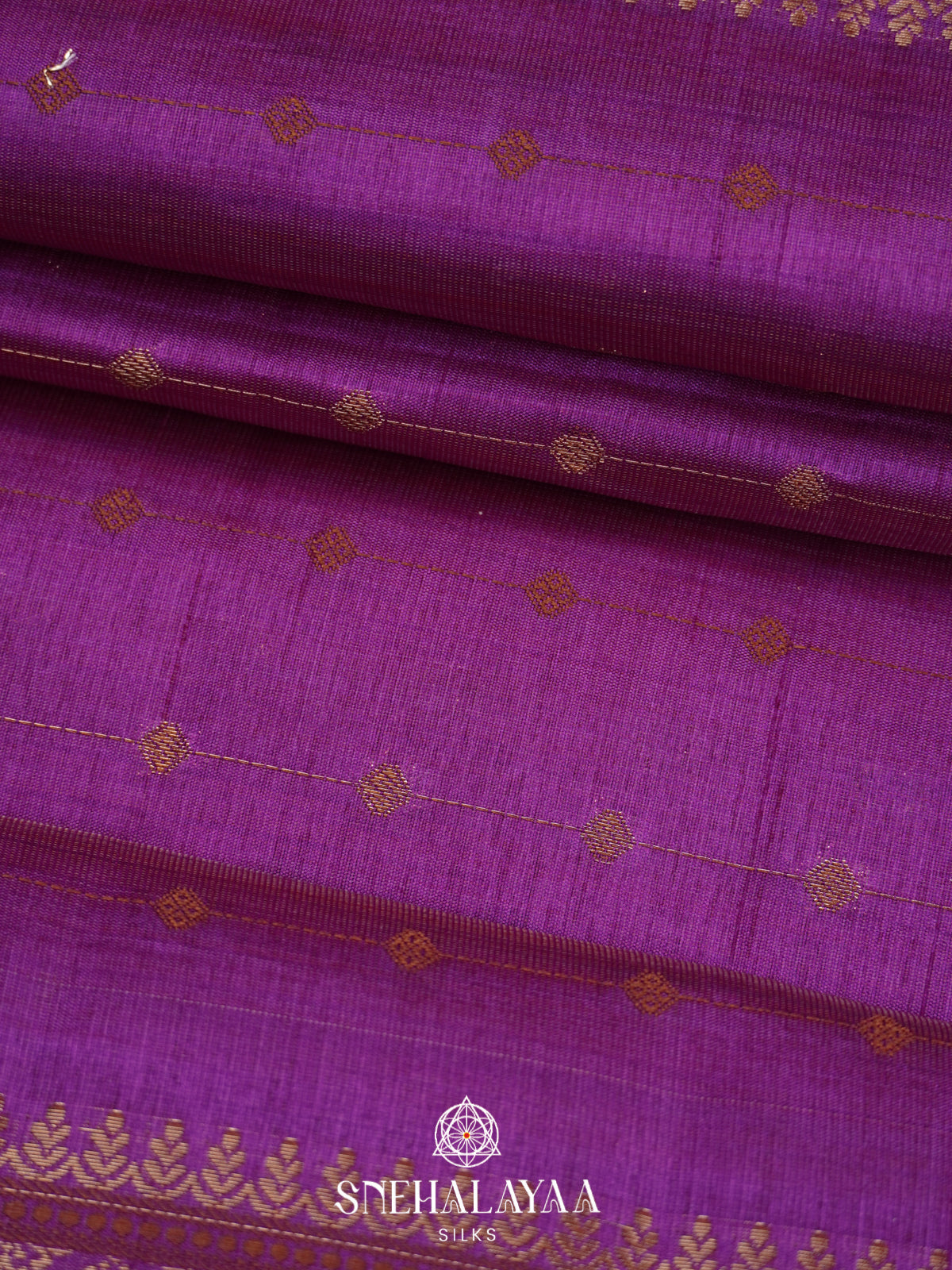 Magenta Raw Silk Saree