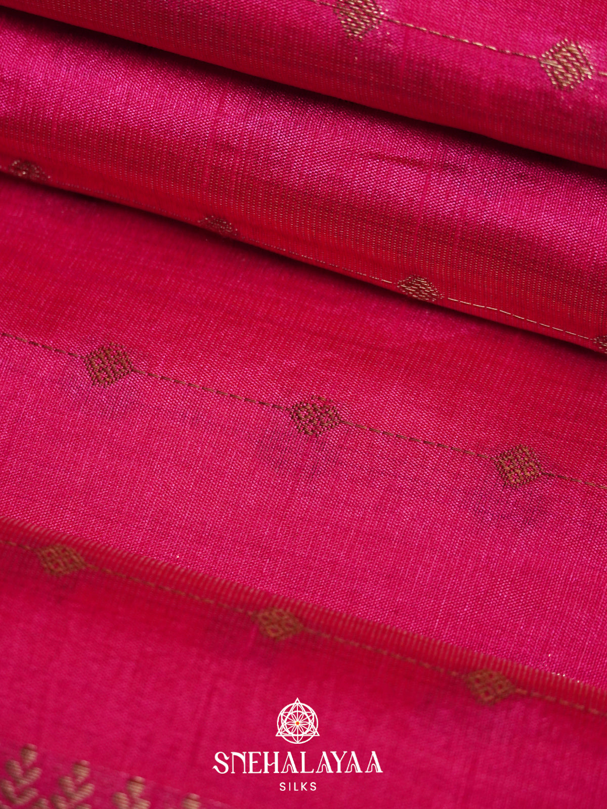 Pink Raw Silk Saree
