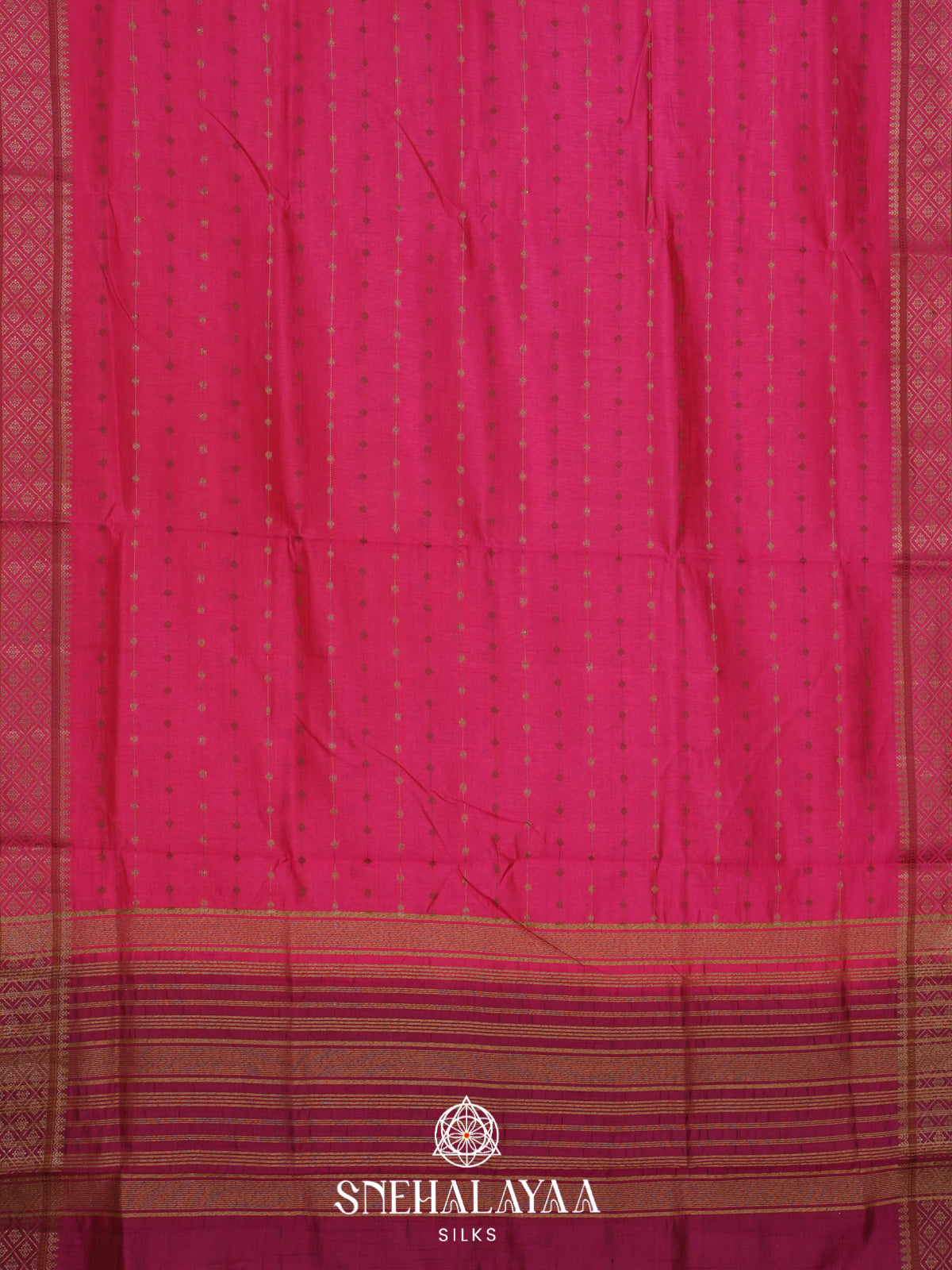 Pink Raw Silk Saree