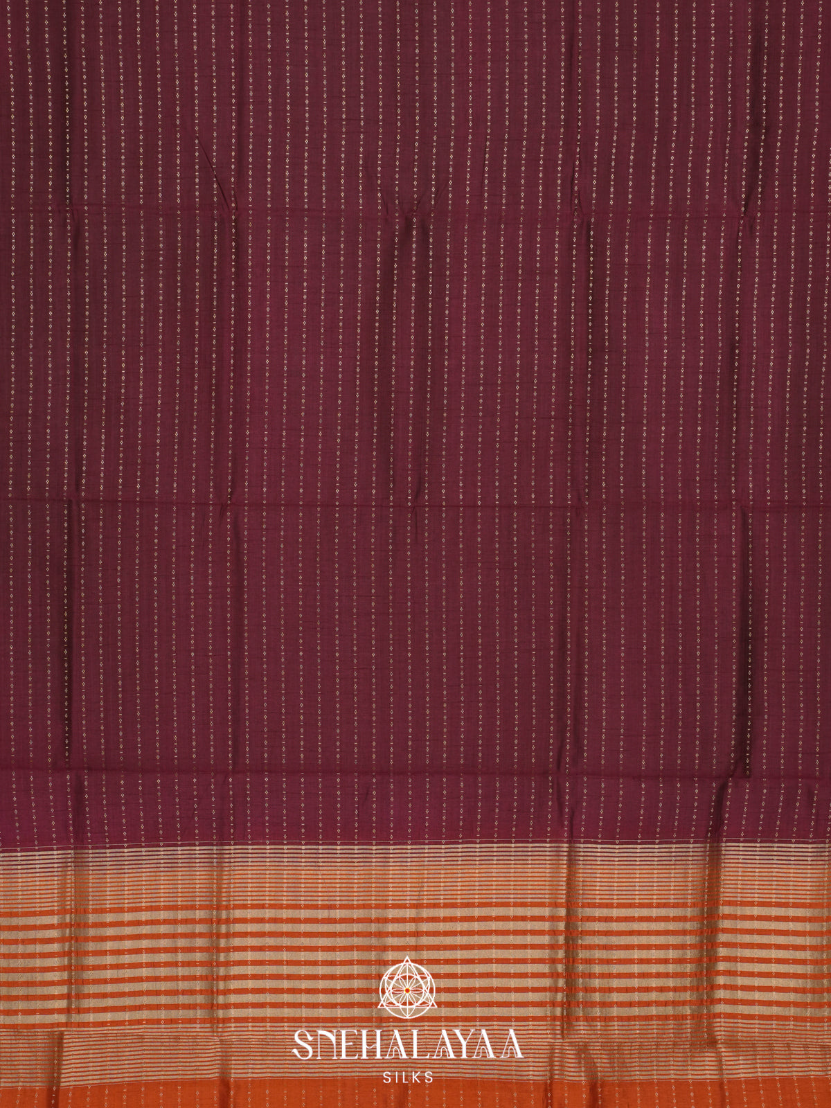Wine Raw Silk Saree