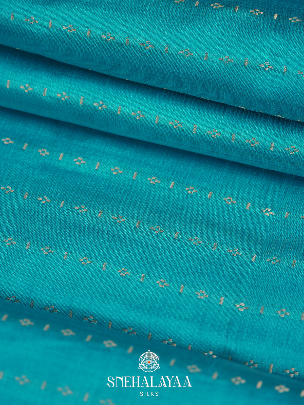 Sky Blue Raw Silk Saree