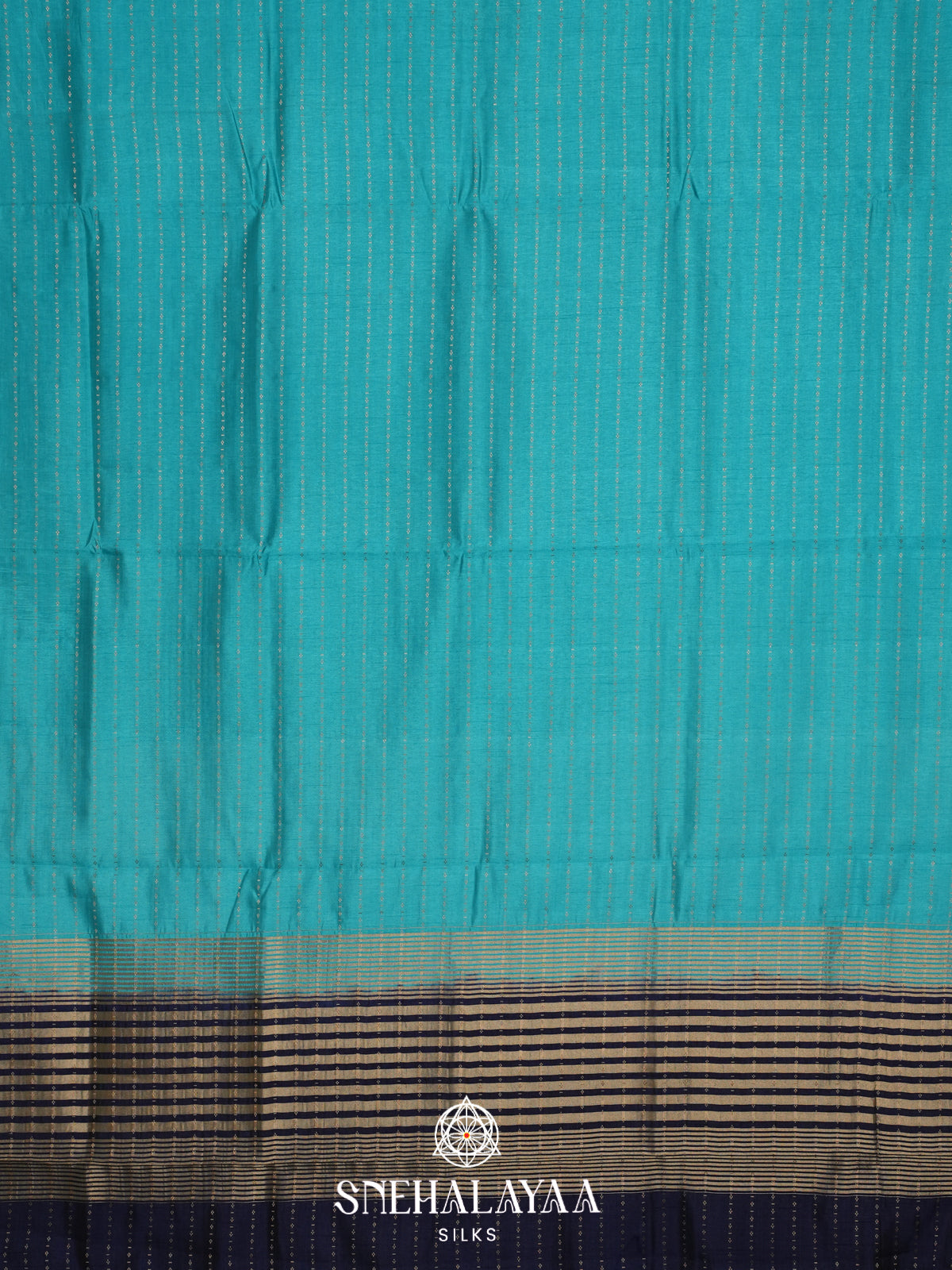 Sky Blue Raw Silk Saree
