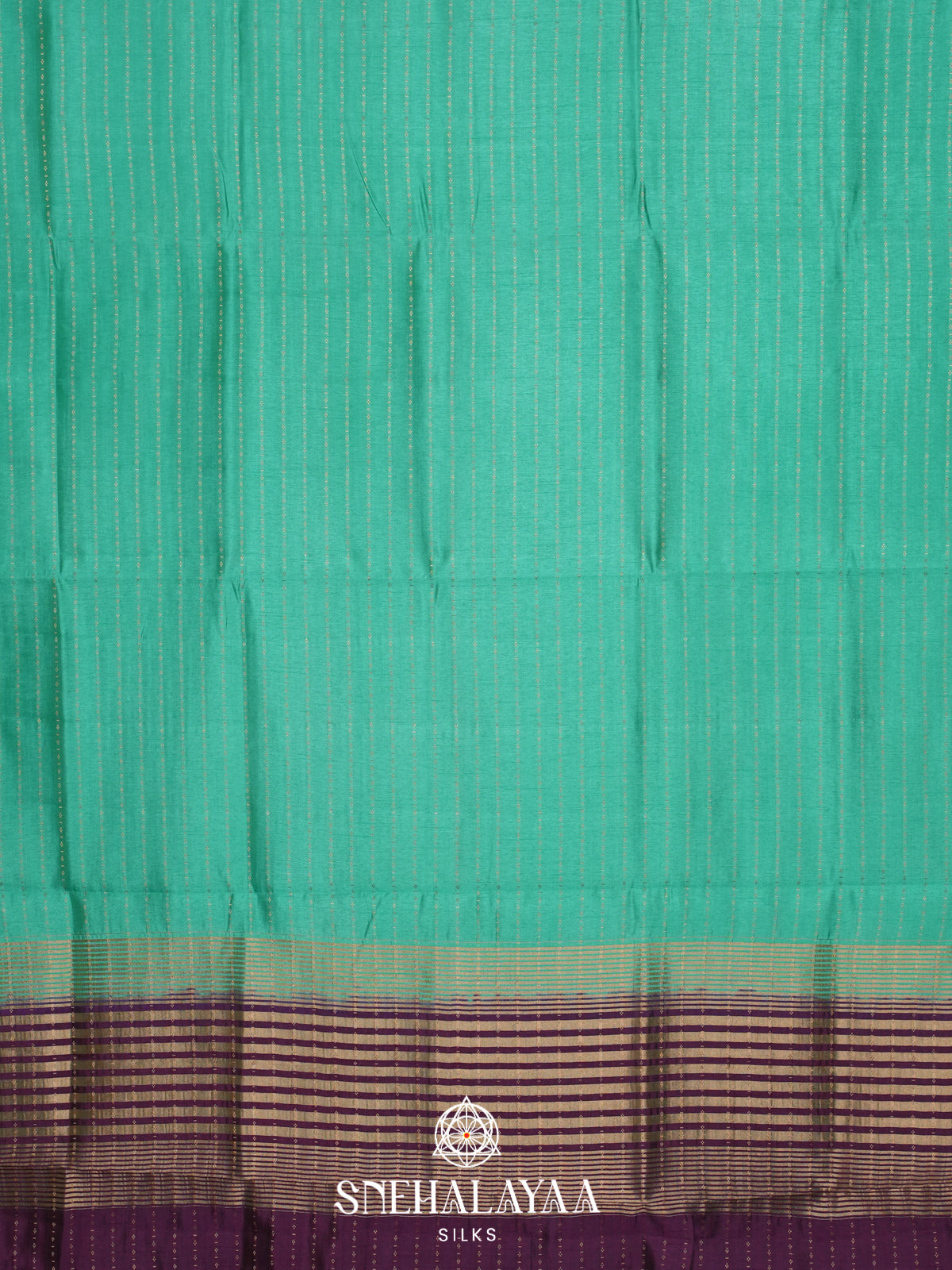 Mint Green Raw Silk Saree