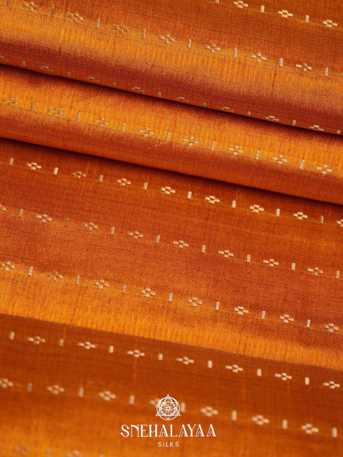 Mango Yellow Raw Silk Saree