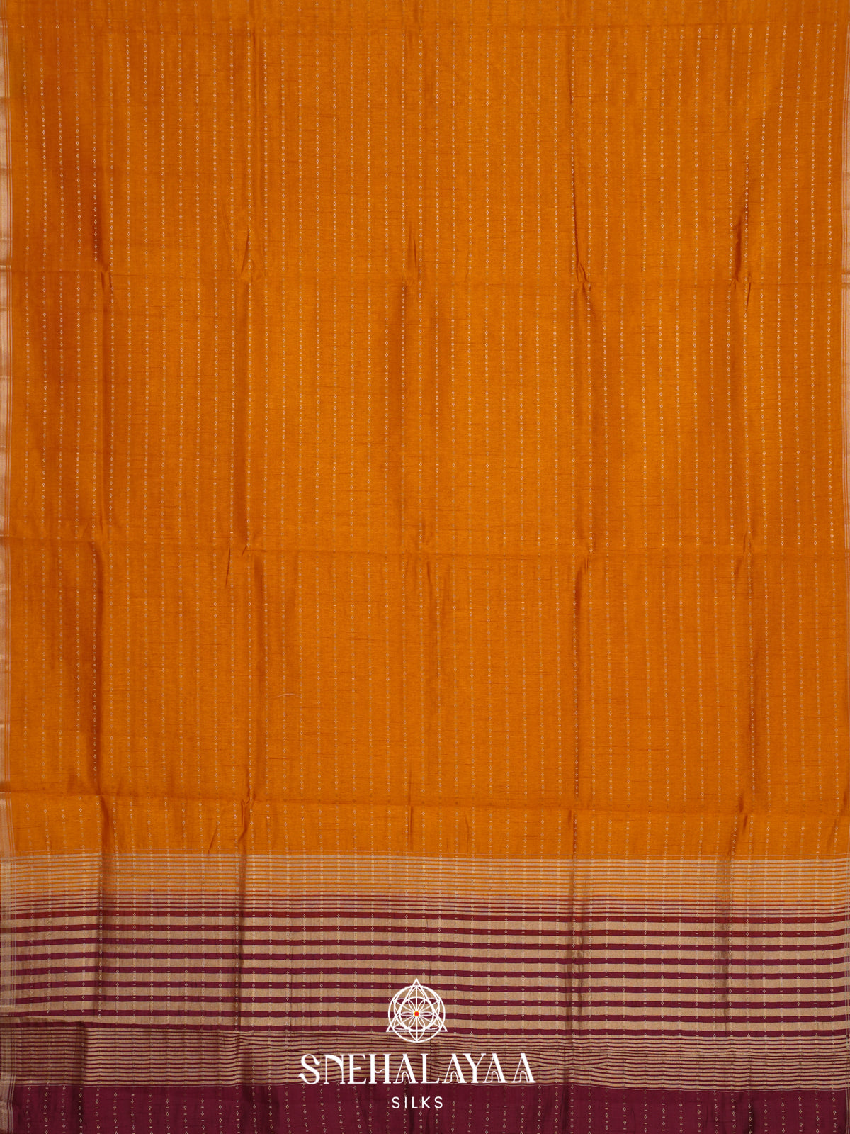 Mango Yellow Raw Silk Saree