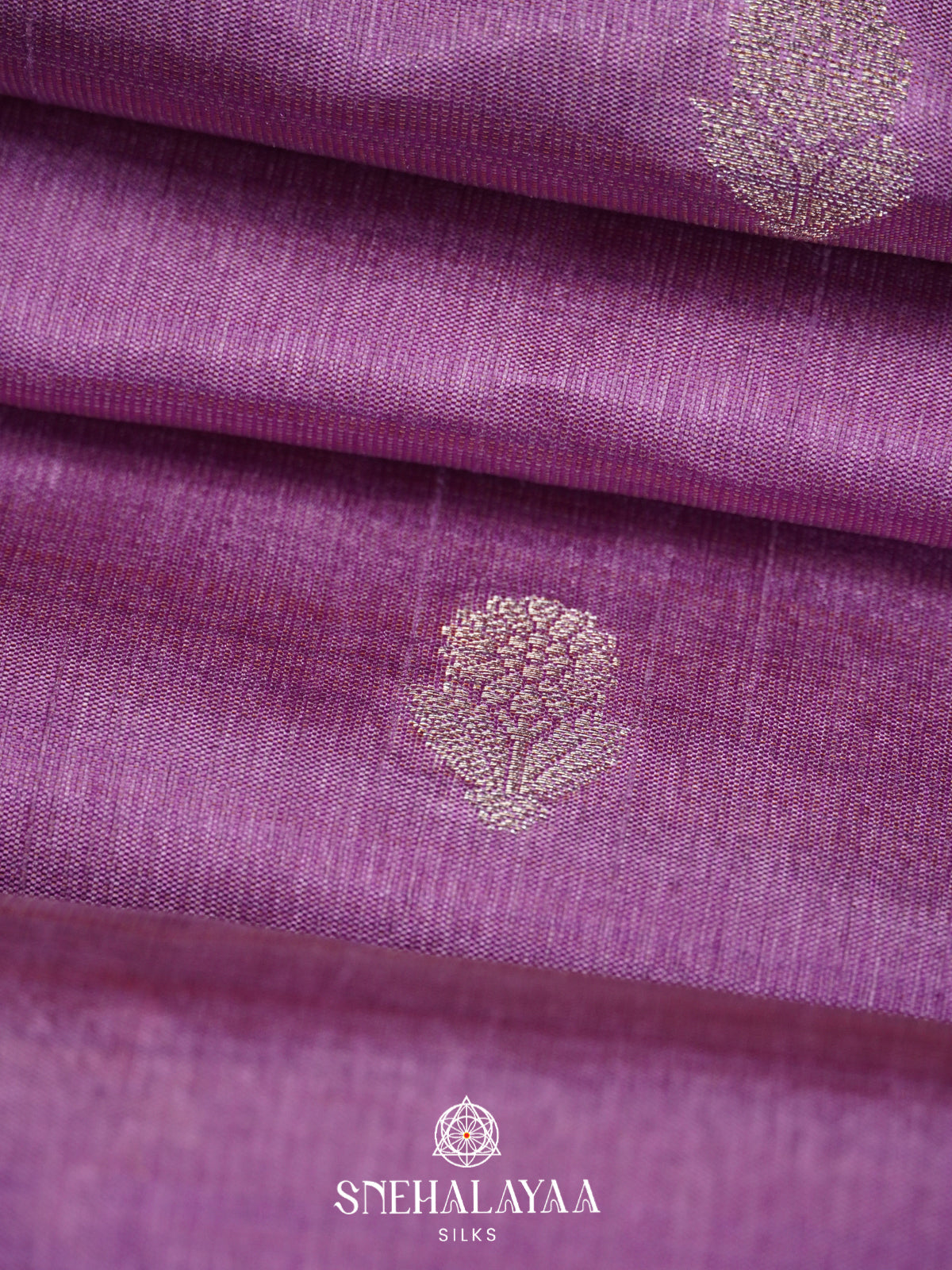 Lavender Raw Silk Saree