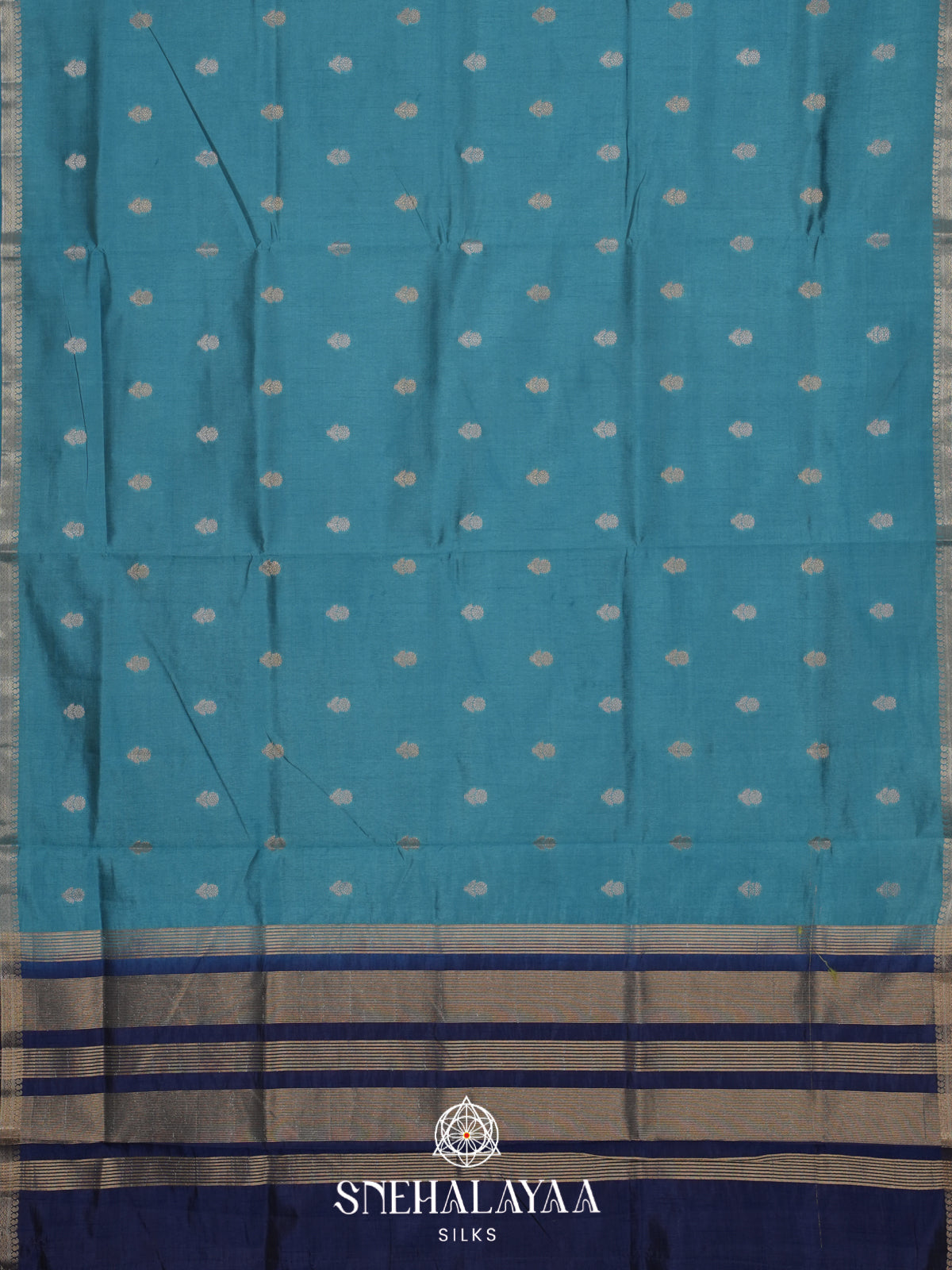Blue Raw Silk Saree